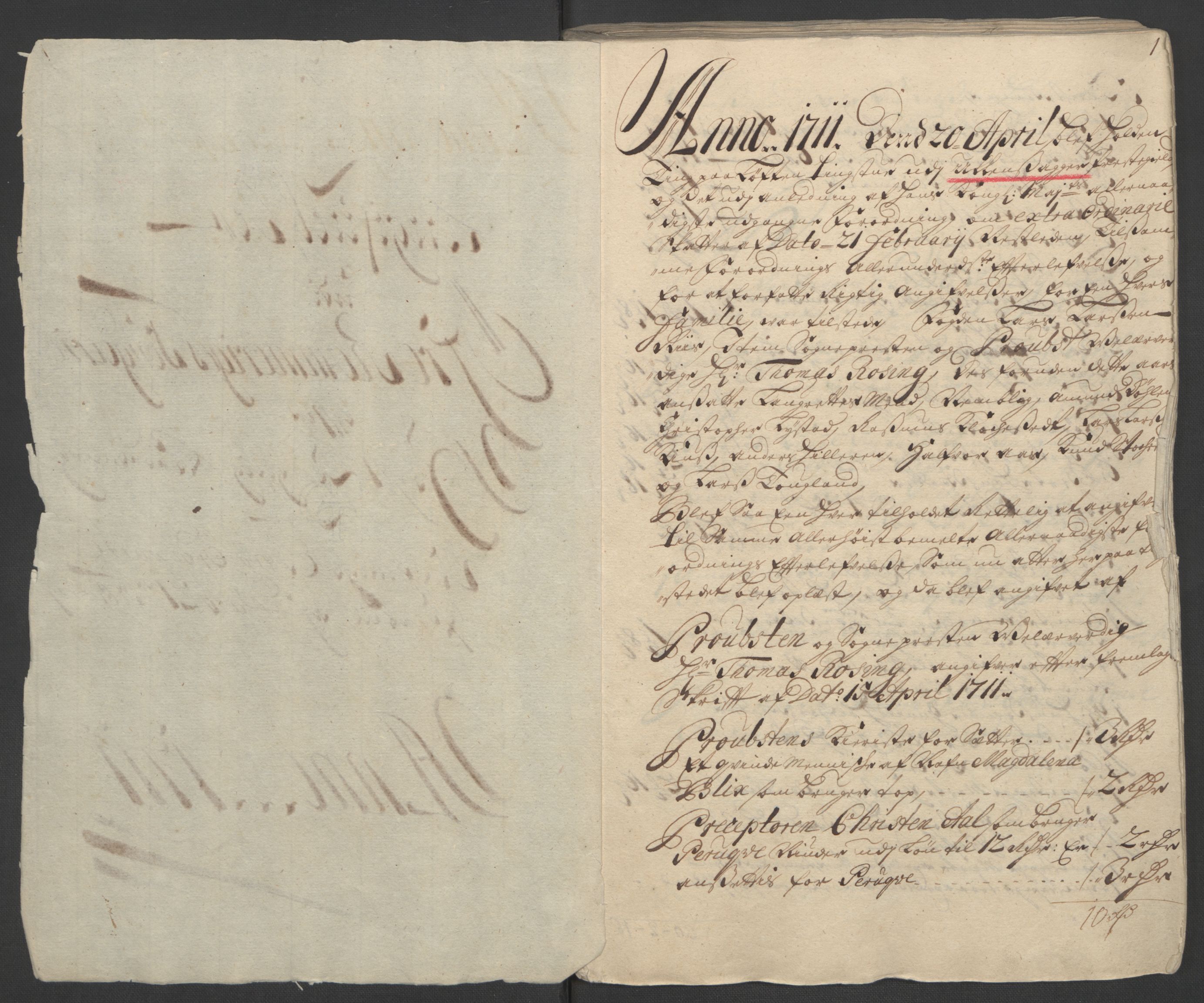 Rentekammeret inntil 1814, Reviderte regnskaper, Fogderegnskap, AV/RA-EA-4092/R12/L0721: Fogderegnskap Øvre Romerike, 1711, s. 4