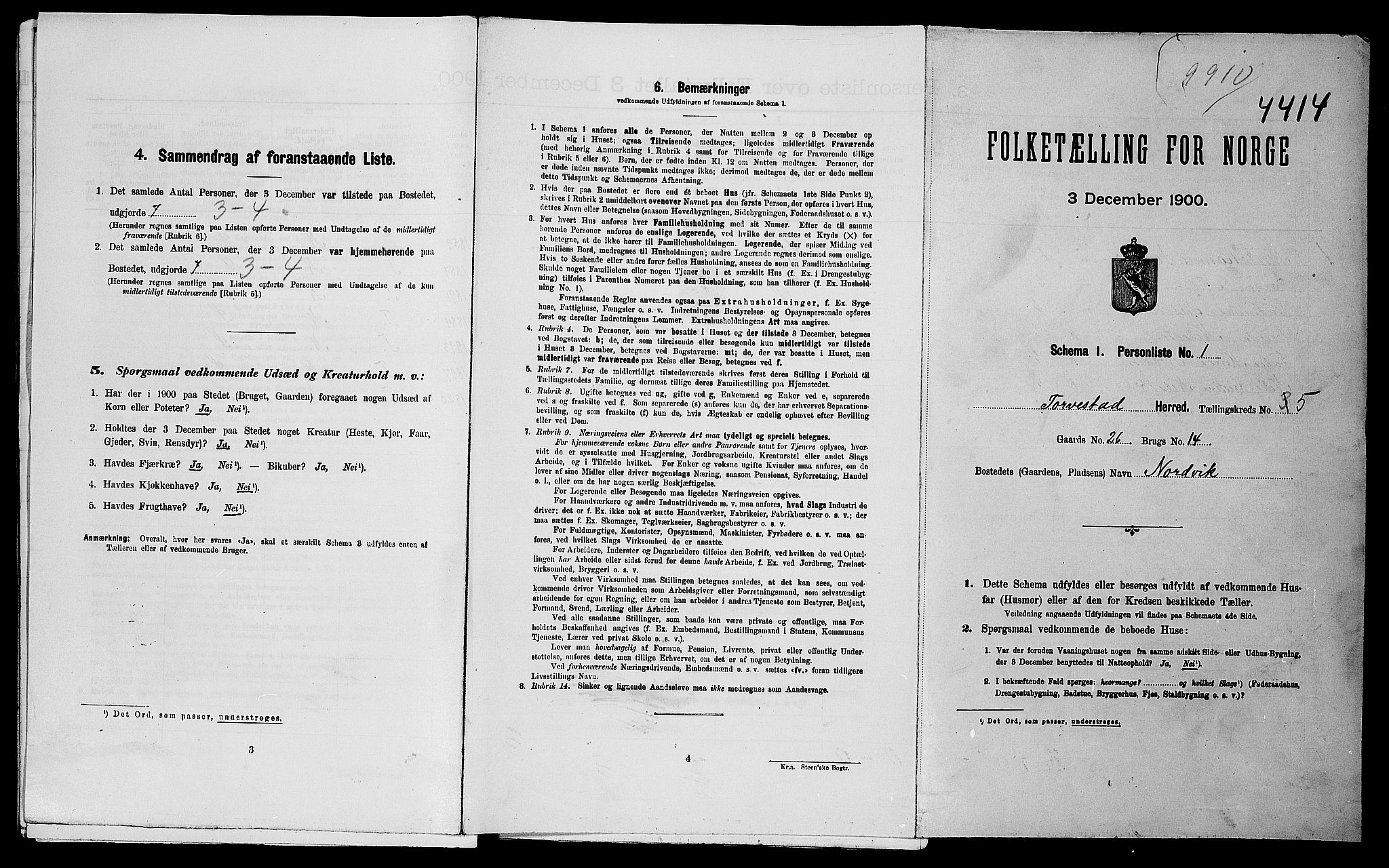 SAST, Folketelling 1900 for 1152 Torvastad herred, 1900, s. 47