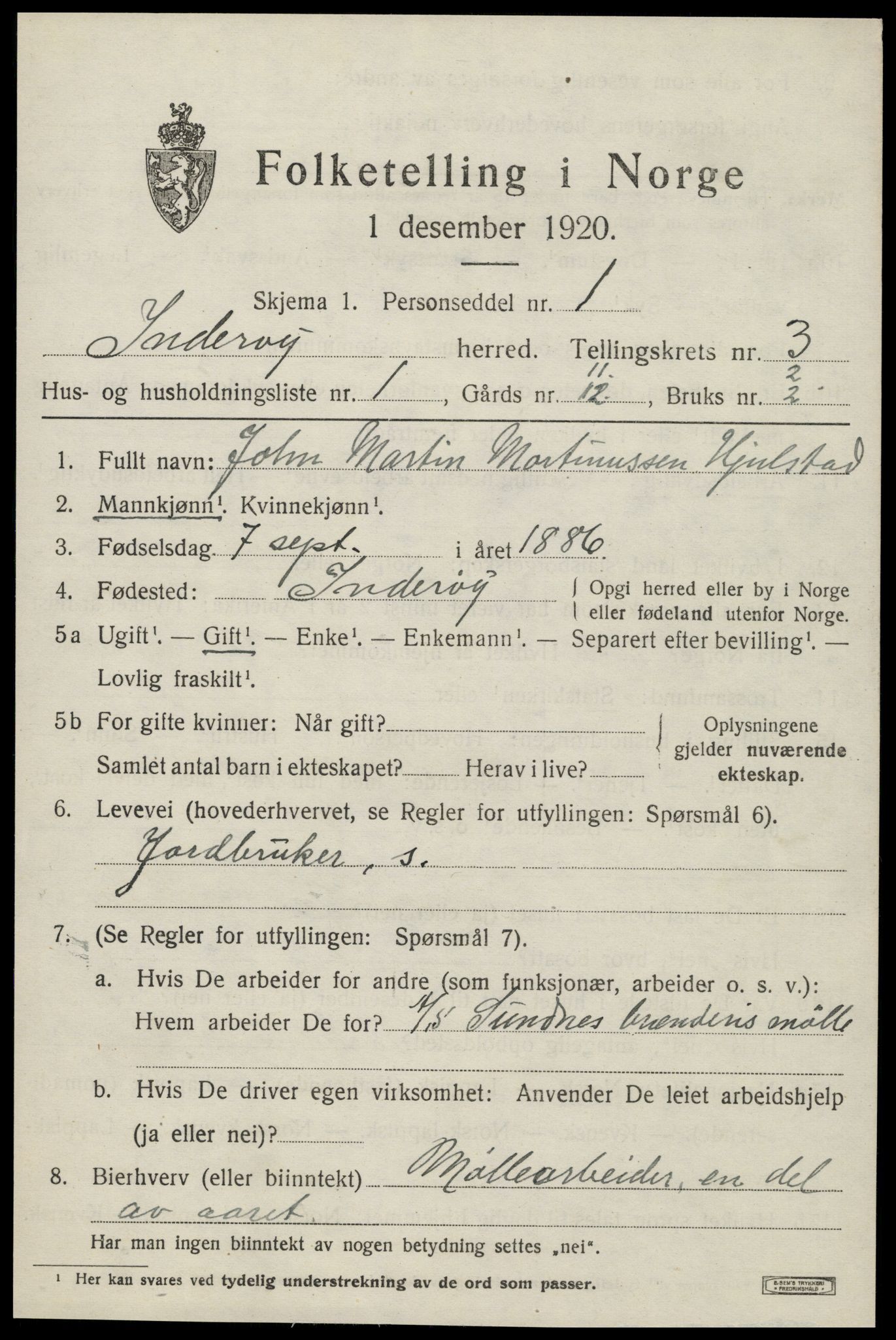 SAT, Folketelling 1920 for 1729 Inderøy herred, 1920, s. 2589