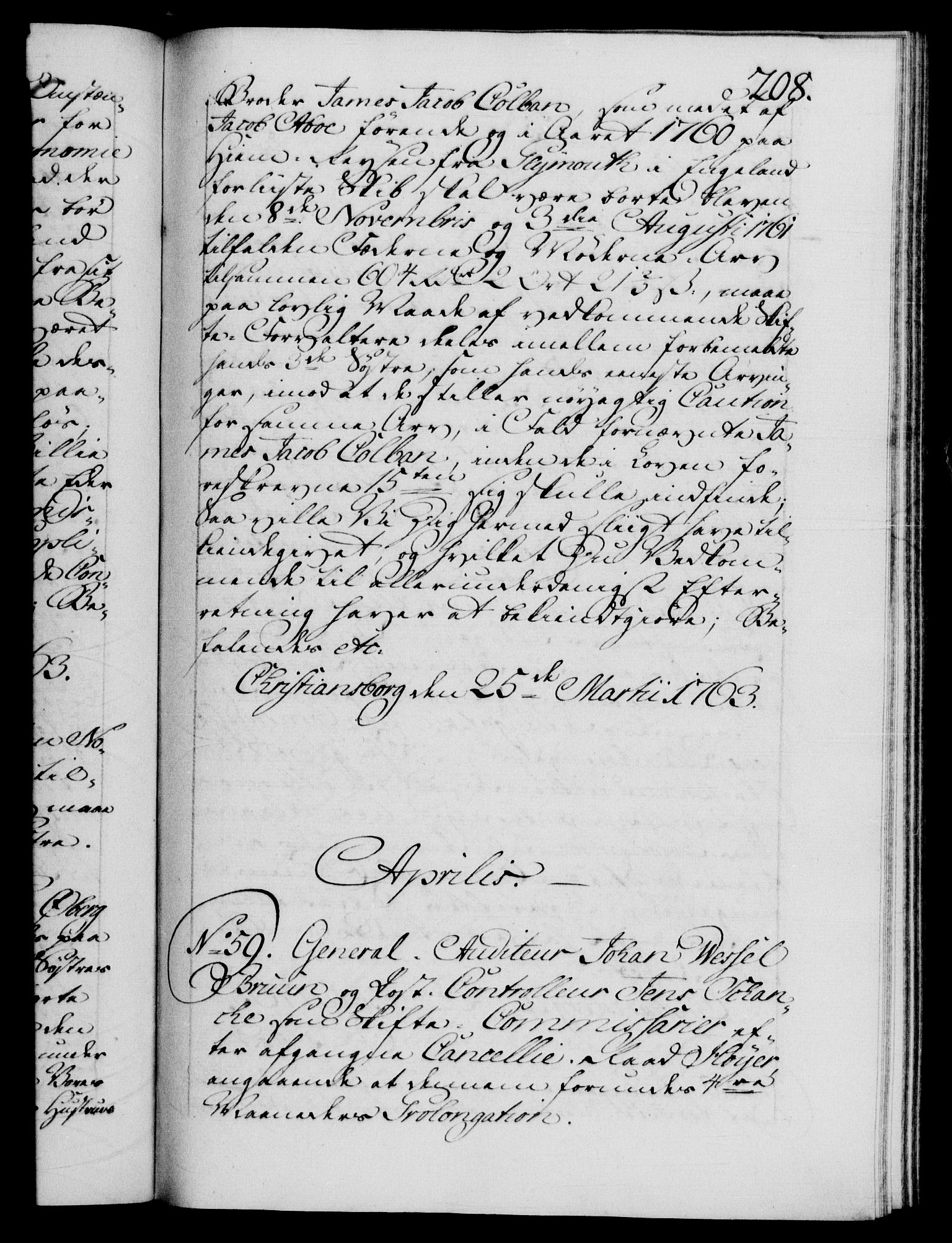Danske Kanselli 1572-1799, RA/EA-3023/F/Fc/Fca/Fcab/L0037: Norske tegnelser, 1762-1766, s. 208a
