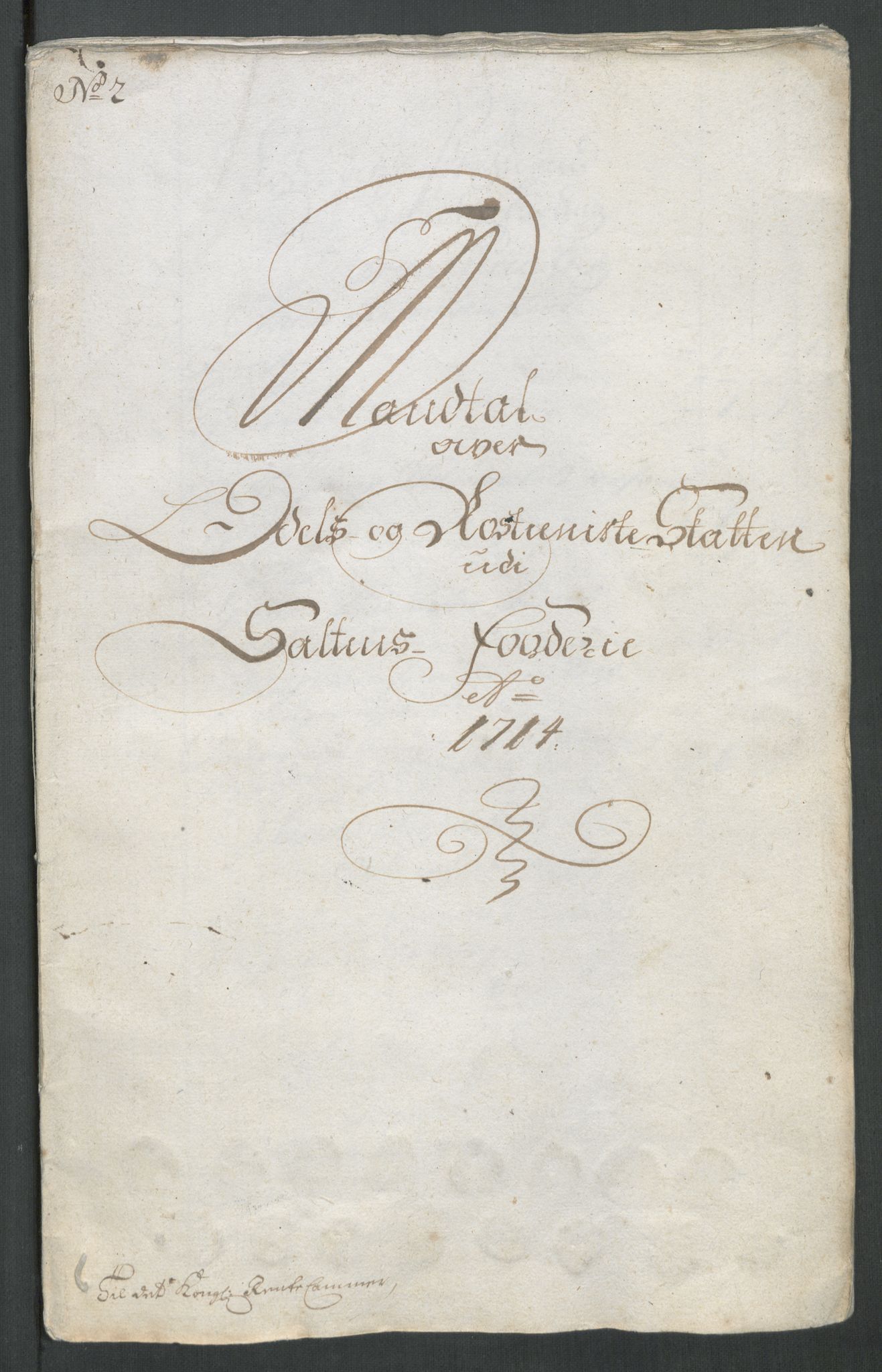 Rentekammeret inntil 1814, Reviderte regnskaper, Fogderegnskap, RA/EA-4092/R66/L4584: Fogderegnskap Salten, 1714, s. 63