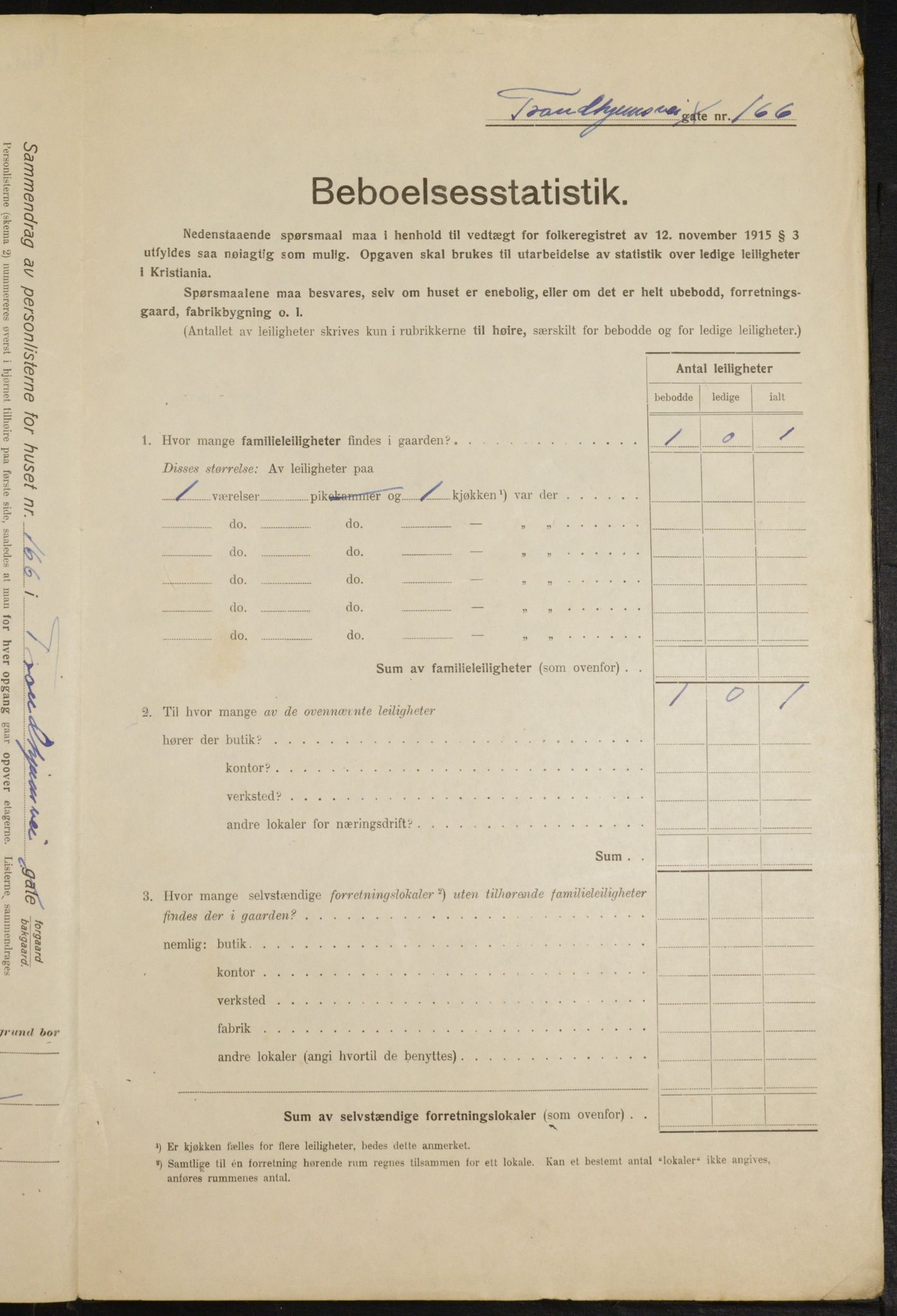 OBA, Kommunal folketelling 1.2.1916 for Kristiania, 1916, s. 120473