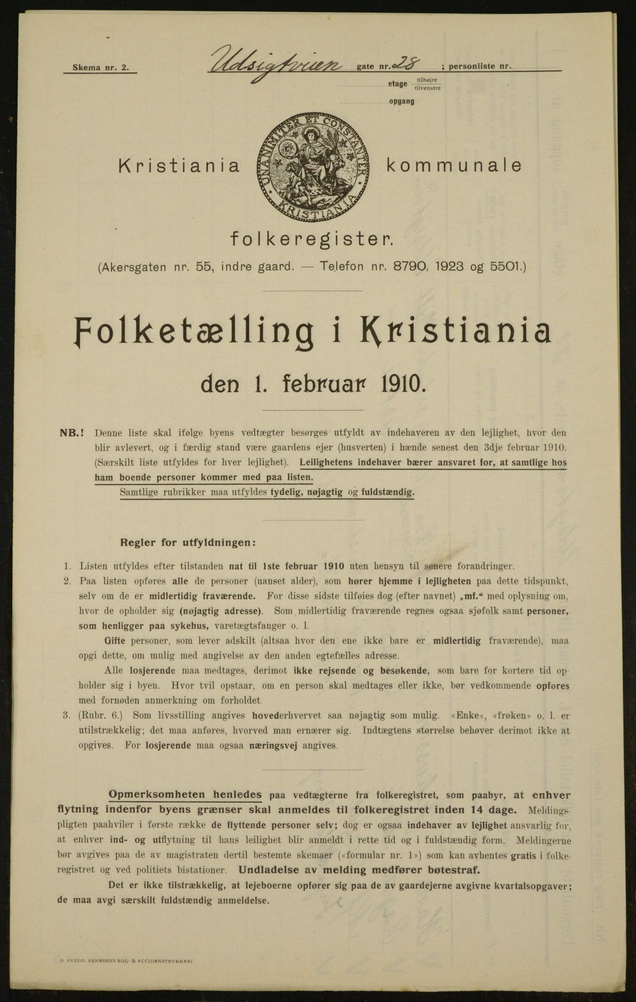 OBA, Kommunal folketelling 1.2.1910 for Kristiania, 1910, s. 115059