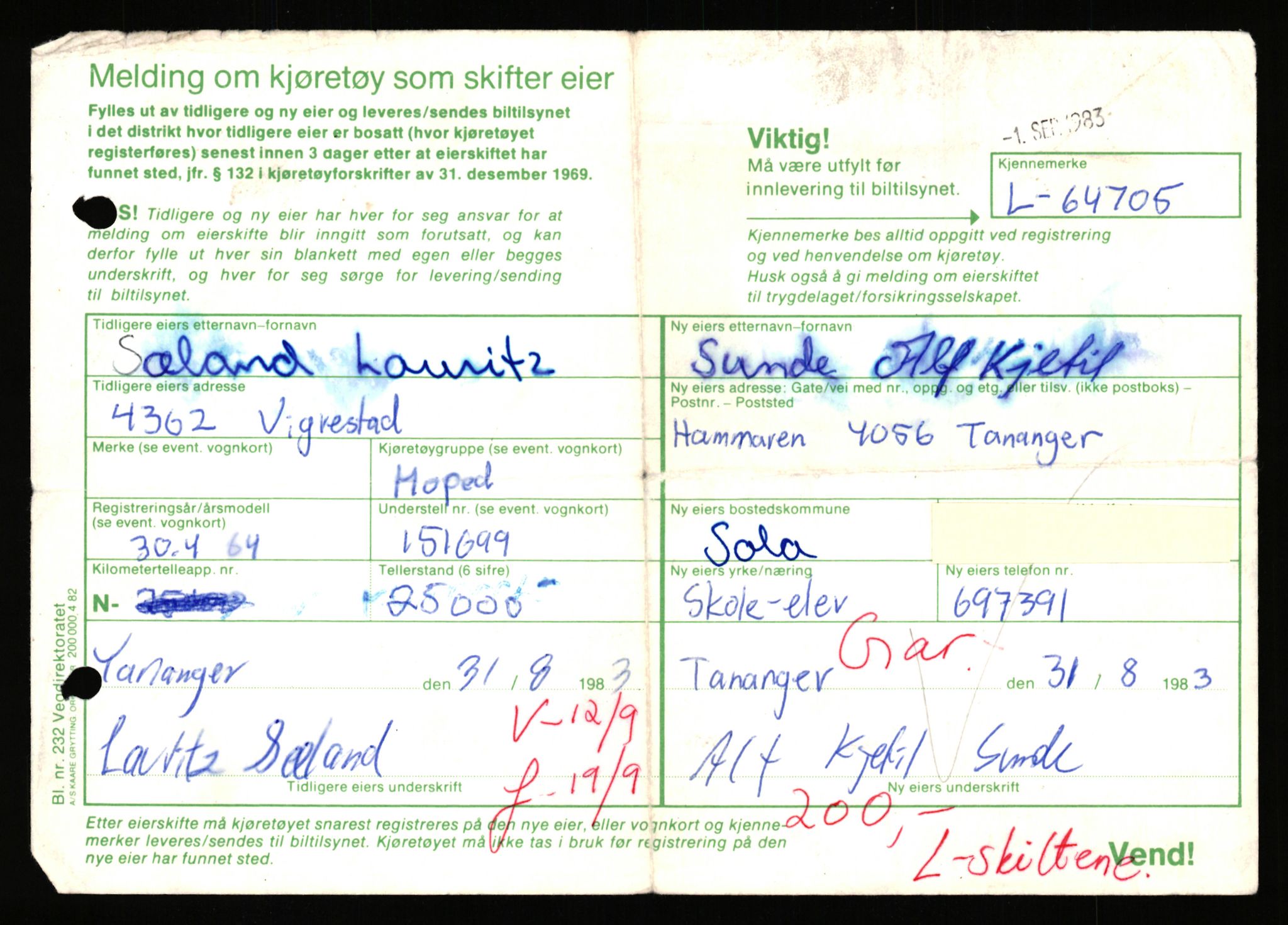 Stavanger trafikkstasjon, AV/SAST-A-101942/0/F/L0064: L-63800 - L-65399, 1930-1971, s. 1694