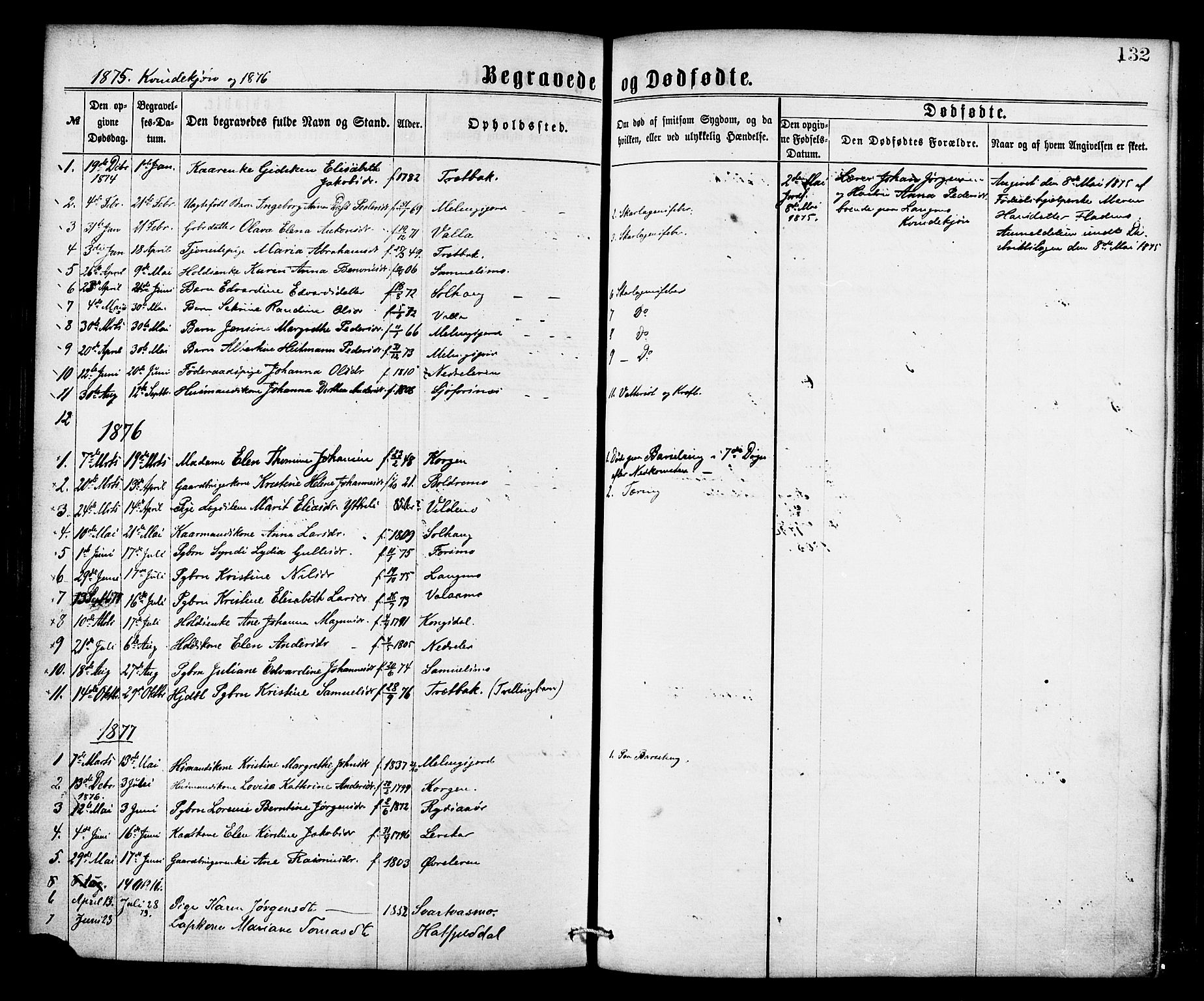 Ministerialprotokoller, klokkerbøker og fødselsregistre - Nordland, AV/SAT-A-1459/826/L0378: Ministerialbok nr. 826A01, 1865-1878, s. 132