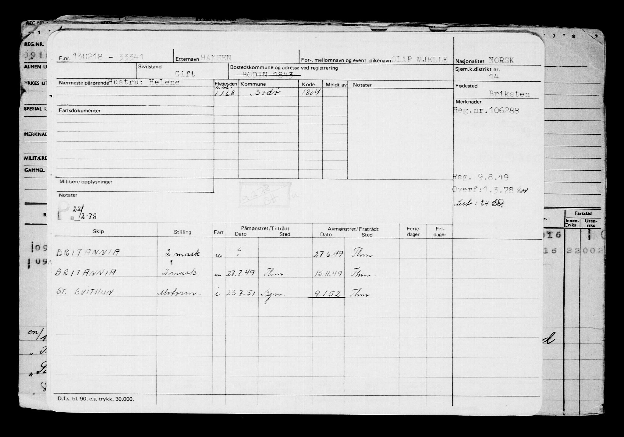 Direktoratet for sjømenn, RA/S-3545/G/Gb/L0155: Hovedkort, 1918, s. 505