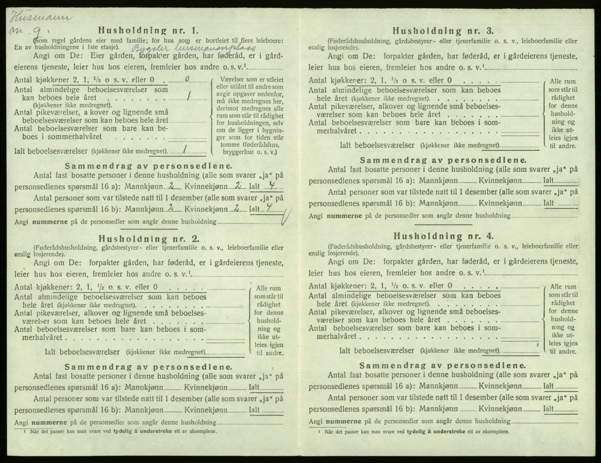 SAB, Folketelling 1920 for 1231 Kinsarvik herred, 1920, s. 464