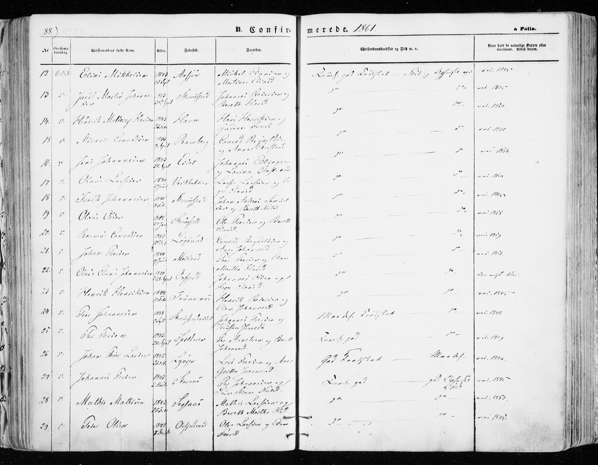 Skjervøy sokneprestkontor, AV/SATØ-S-1300/H/Ha/Haa/L0007kirke: Ministerialbok nr. 7, 1860-1870, s. 88