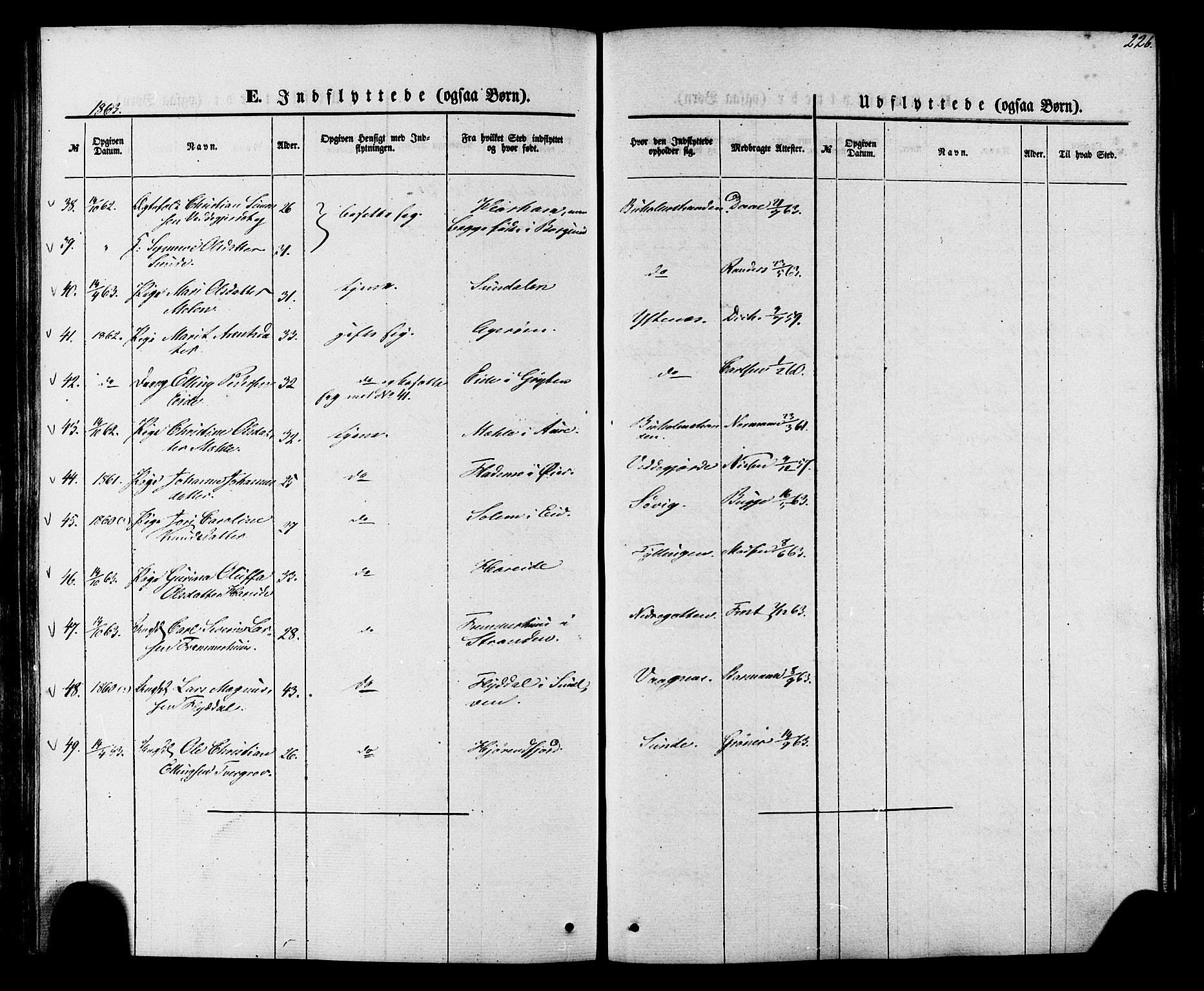 Ministerialprotokoller, klokkerbøker og fødselsregistre - Møre og Romsdal, AV/SAT-A-1454/528/L0398: Ministerialbok nr. 528A09, 1858-1864, s. 226