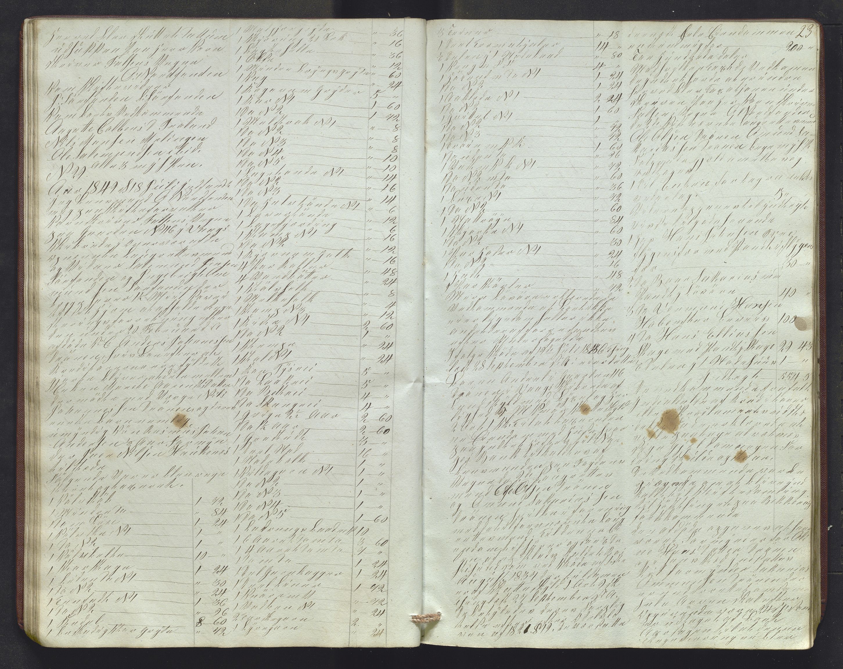 Lensmannen i Sund og Austevoll, AV/SAB-A-35201/0006/L0009: Registreringsprotokoll, 1848-1863, s. 22b-23a