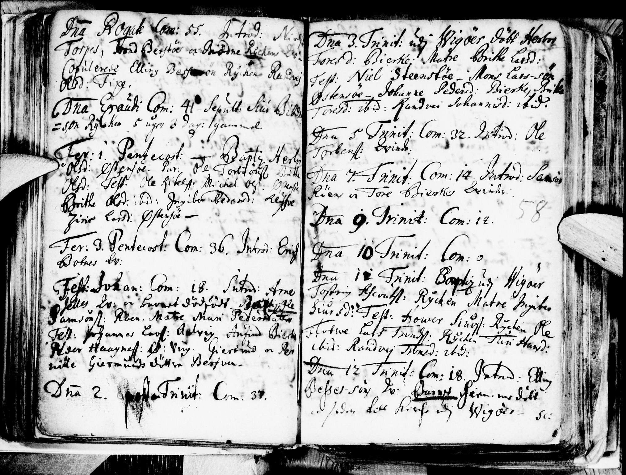Kvam sokneprestembete, AV/SAB-A-76201/H/Haa: Ministerialbok nr. A 1, 1690-1741, s. 58