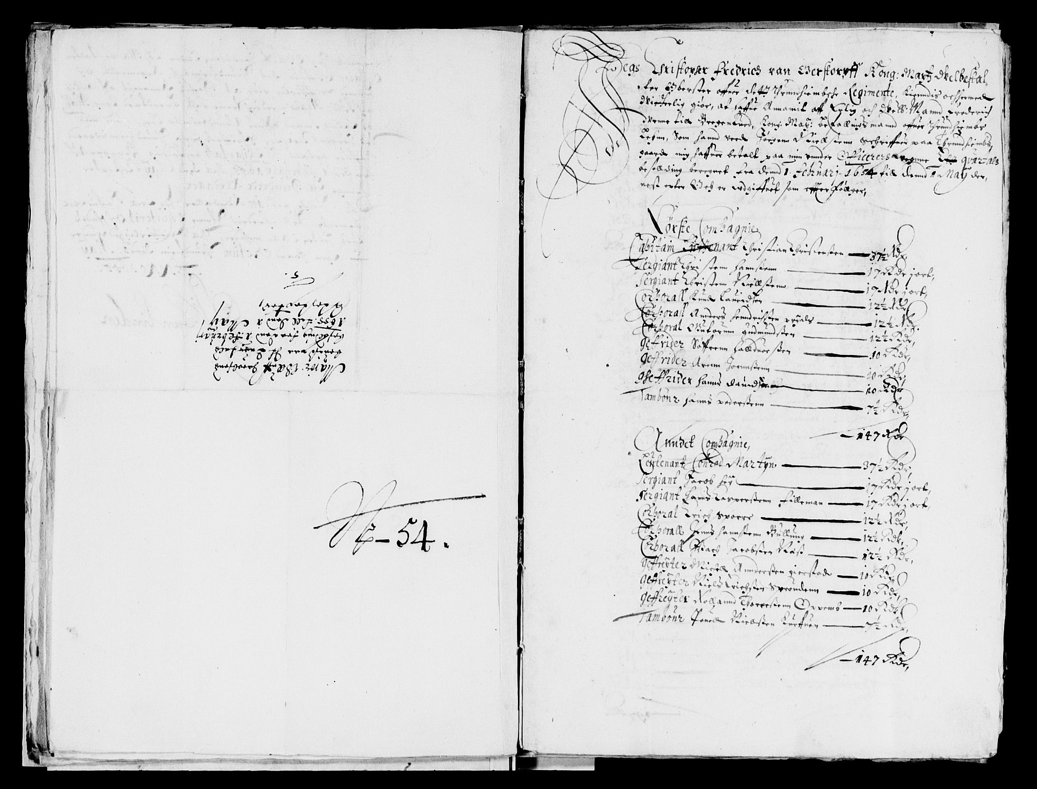Rentekammeret inntil 1814, Reviderte regnskaper, Lensregnskaper, AV/RA-EA-5023/R/Rb/Rbw/L0119: Trondheim len, 1654-1656