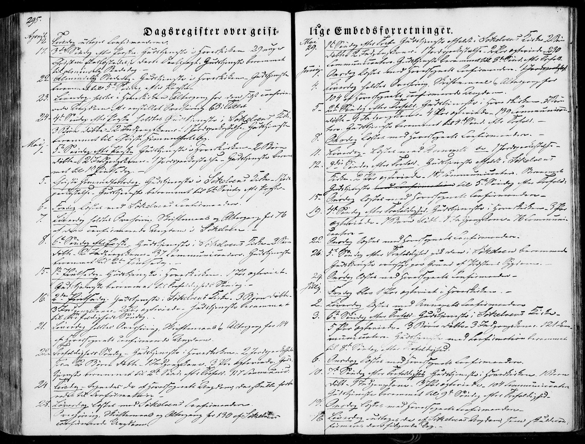 Ministerialprotokoller, klokkerbøker og fødselsregistre - Møre og Romsdal, SAT/A-1454/522/L0313: Ministerialbok nr. 522A08, 1852-1862, s. 295