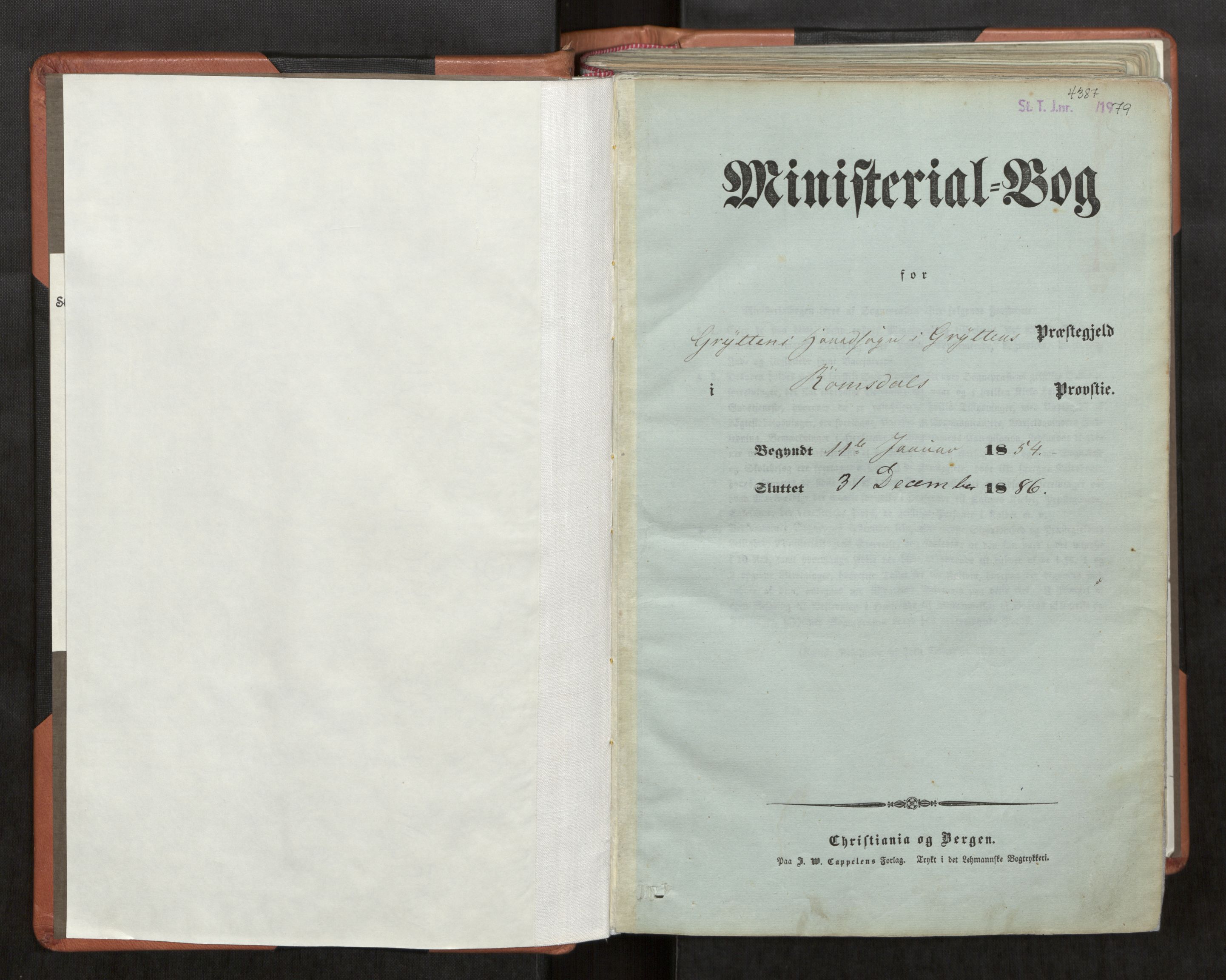 Ministerialprotokoller, klokkerbøker og fødselsregistre - Møre og Romsdal, AV/SAT-A-1454/544/L0572: Ministerialbok nr. 544A05, 1854-1886