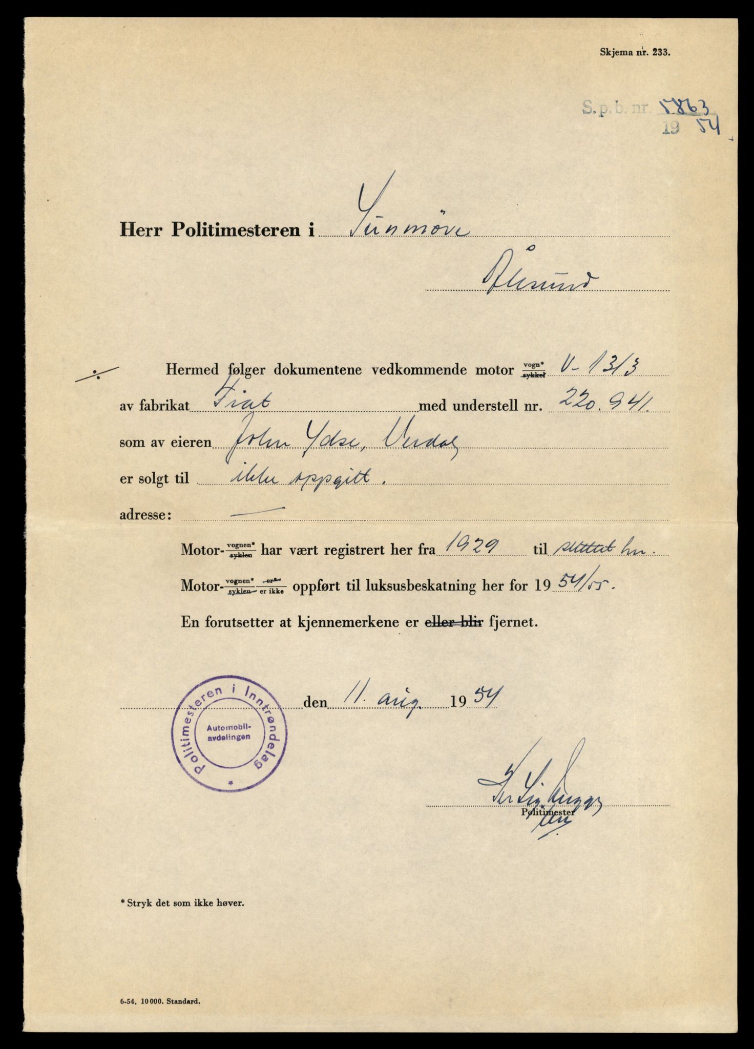 Møre og Romsdal vegkontor - Ålesund trafikkstasjon, AV/SAT-A-4099/F/Fe/L0034: Registreringskort for kjøretøy T 12500 - T 12652, 1927-1998, s. 2664
