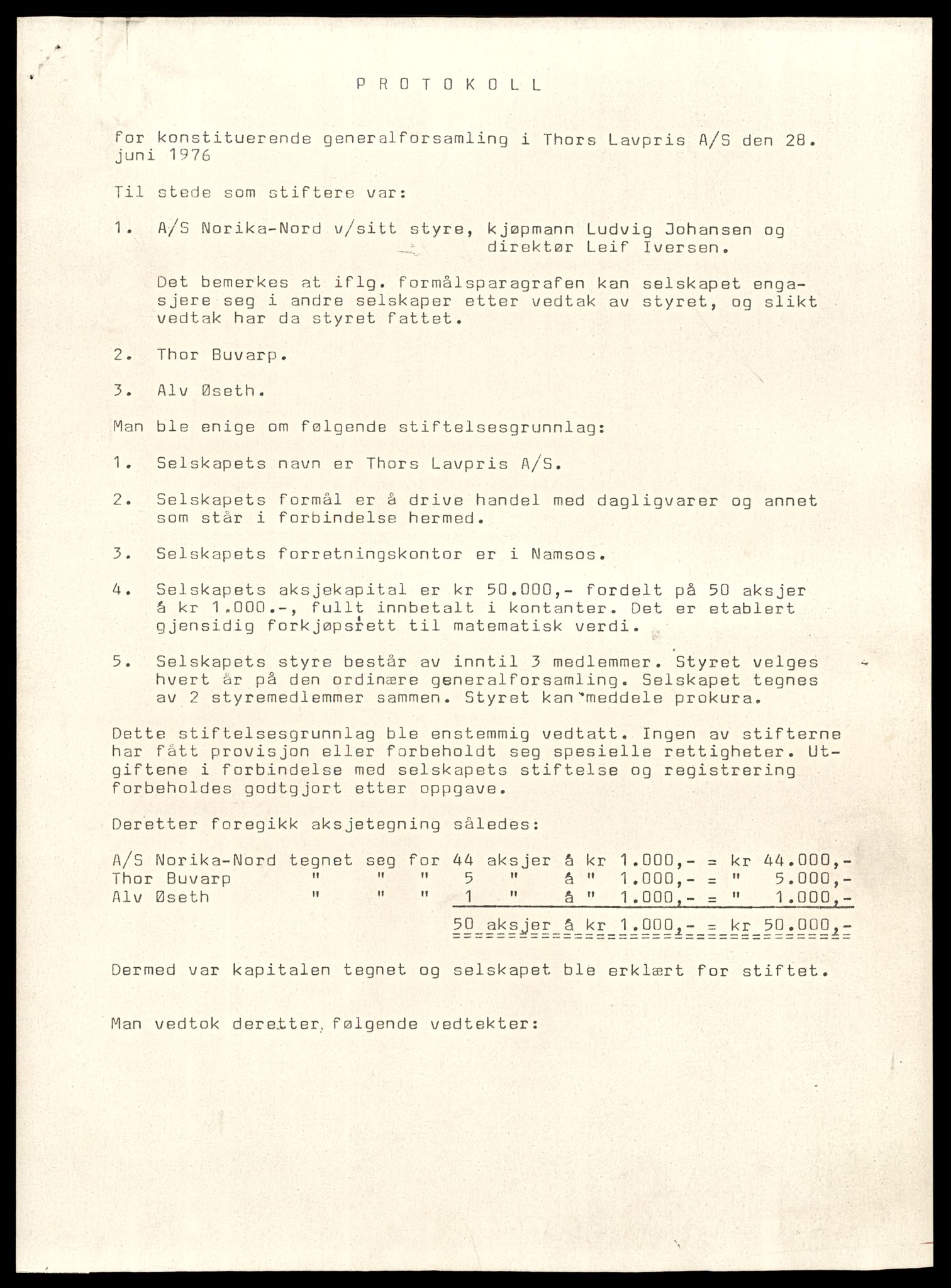 Namdal sorenskriveri, SAT/A-4133/2/J/Jd/Jdd/L0012: Bilag. Aksjeselskap, T-V , 1944-1990, s. 5