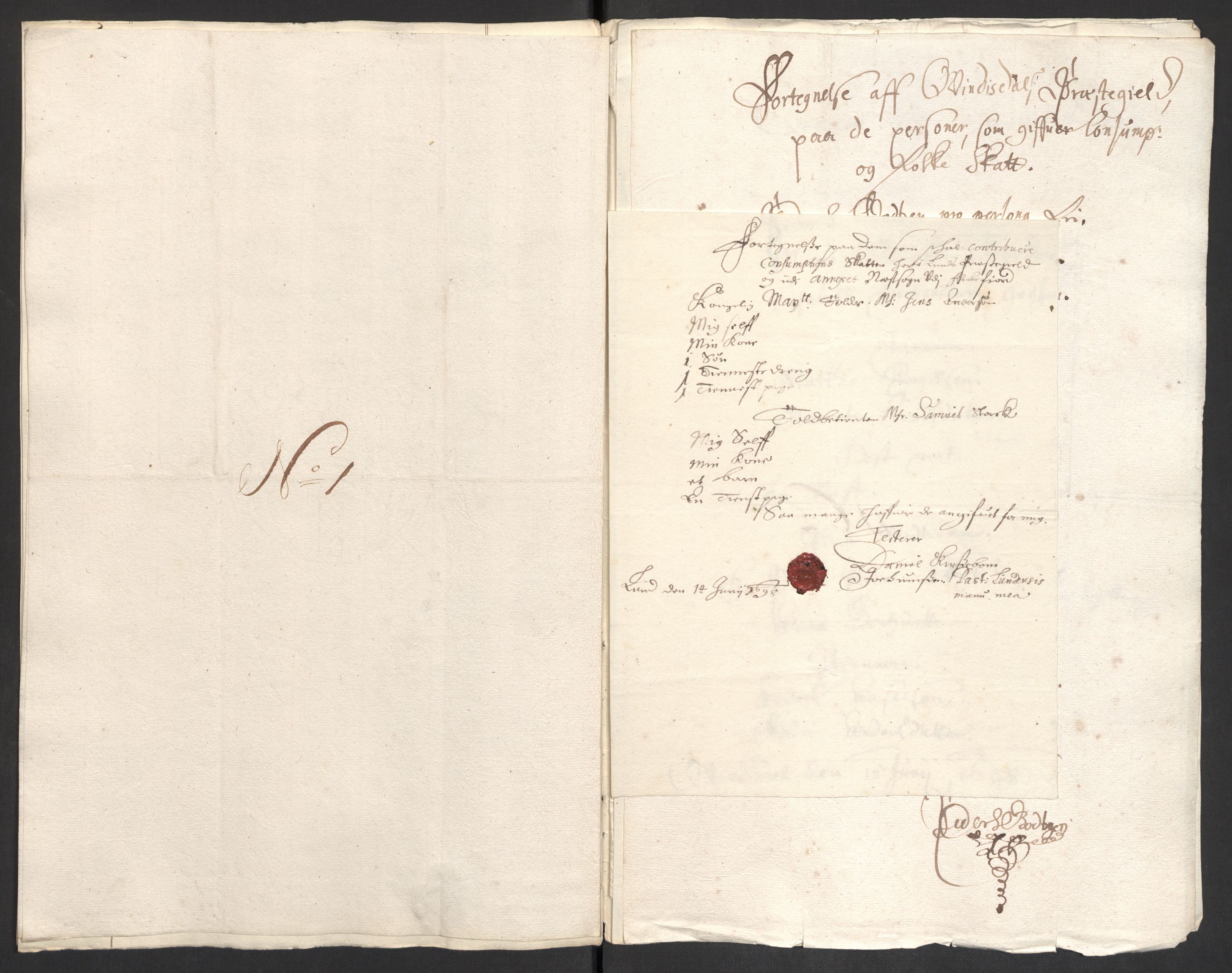 Rentekammeret inntil 1814, Reviderte regnskaper, Fogderegnskap, RA/EA-4092/R43/L2547: Fogderegnskap Lista og Mandal, 1698-1699, s. 41