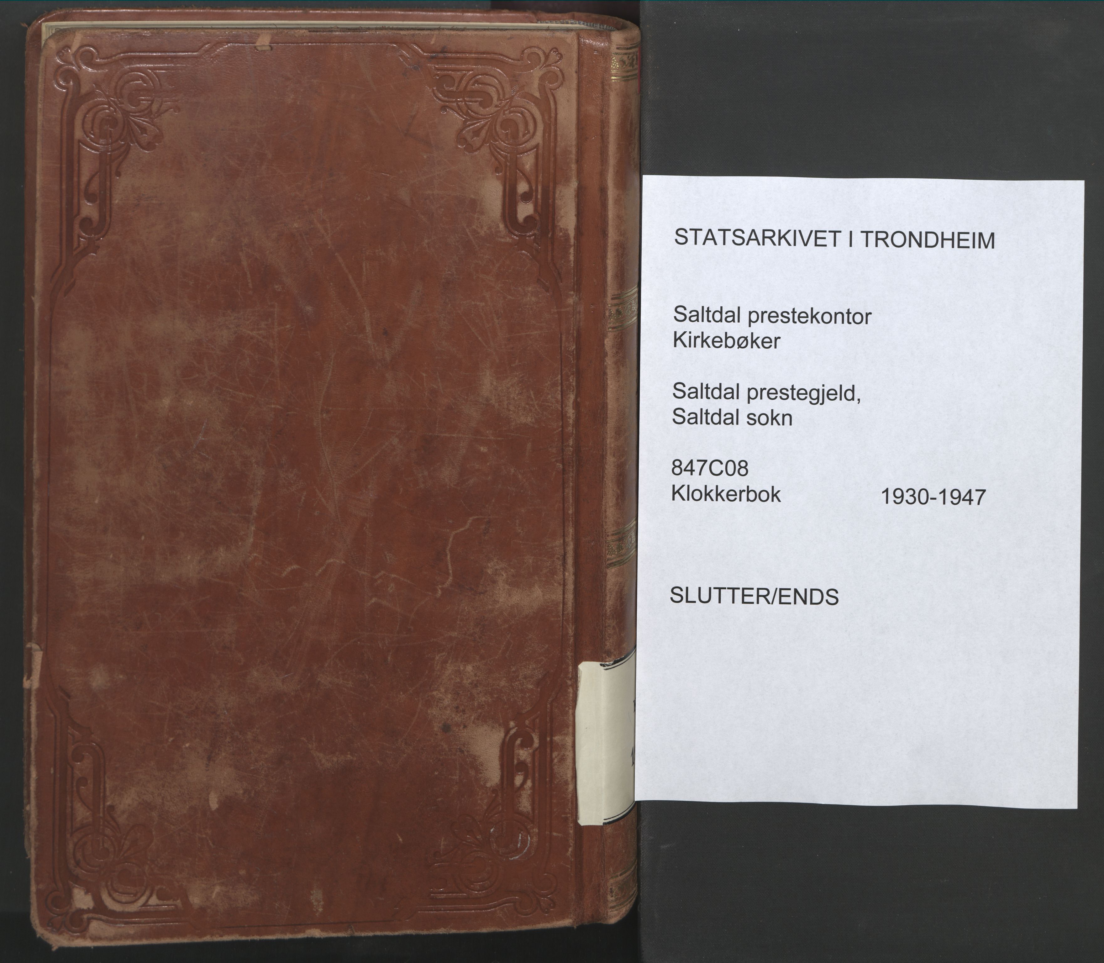 Ministerialprotokoller, klokkerbøker og fødselsregistre - Nordland, AV/SAT-A-1459/847/L0680: Klokkerbok nr. 847C08, 1930-1947