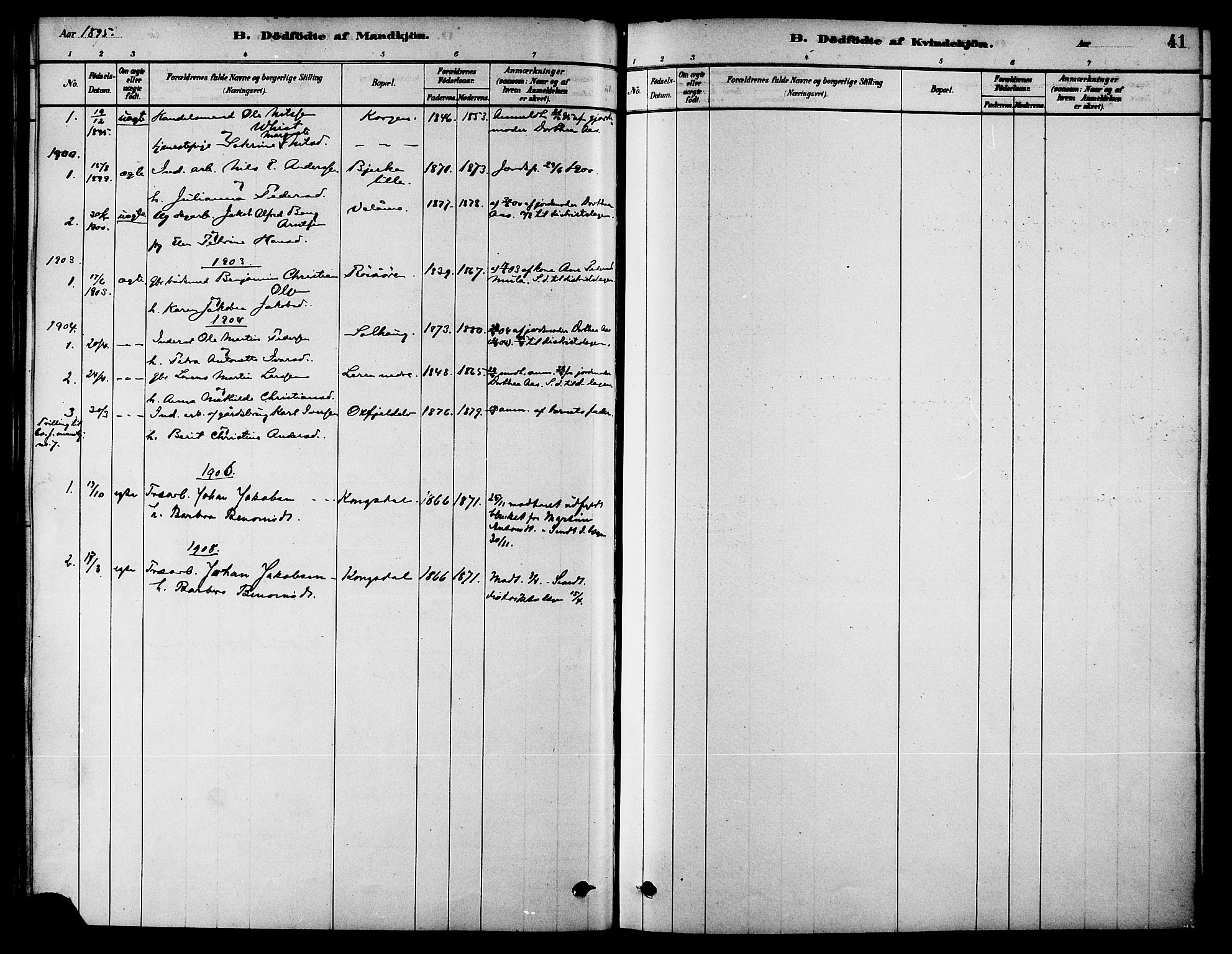 Ministerialprotokoller, klokkerbøker og fødselsregistre - Nordland, AV/SAT-A-1459/826/L0379: Ministerialbok nr. 826A02, 1878-1895, s. 41