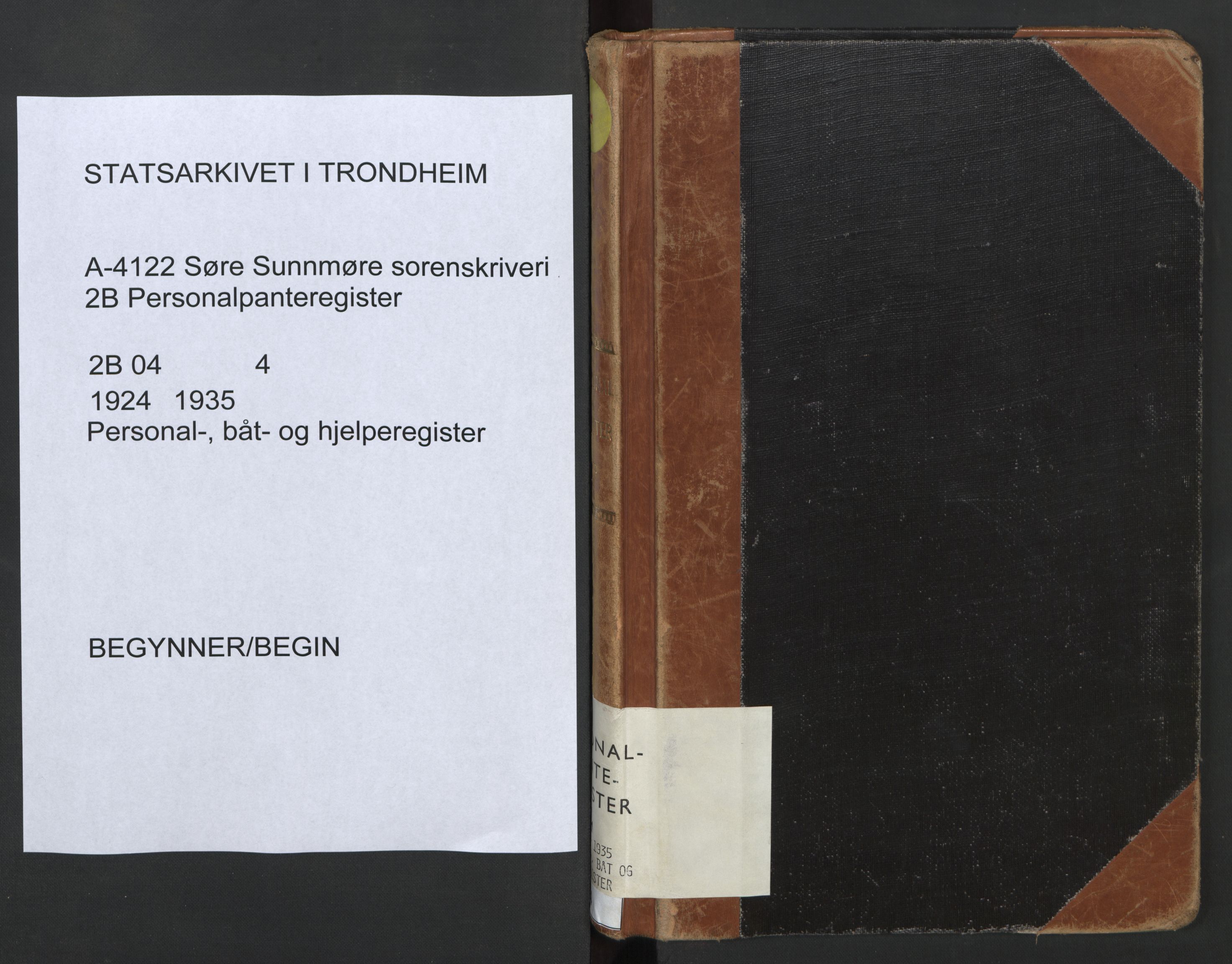 Søre Sunnmøre sorenskriveri, SAT/A-4122/1/2/2B/L0004: Panteregister nr. 4, 1924-1935