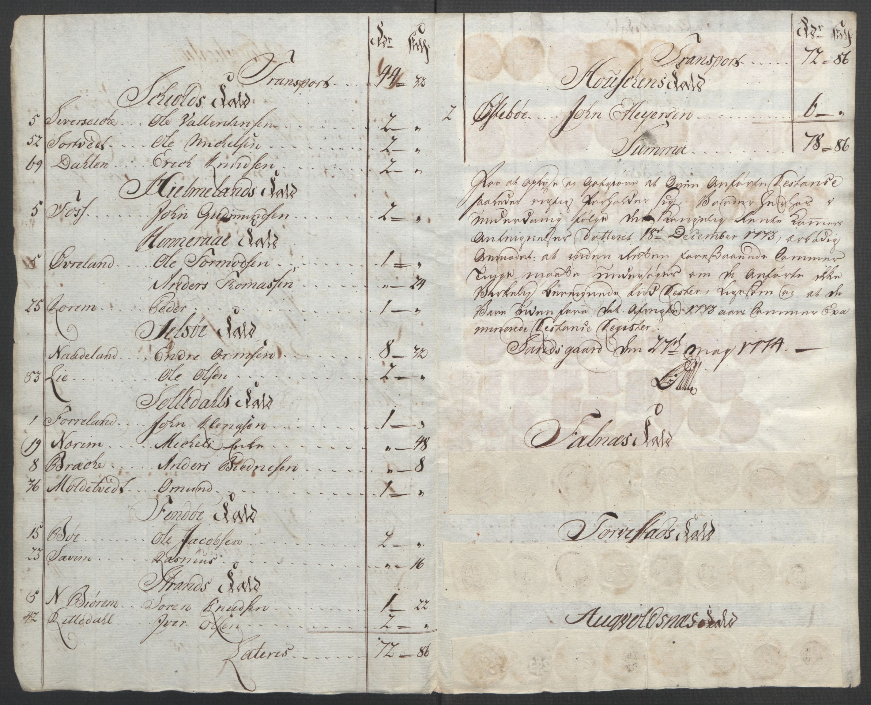 Rentekammeret inntil 1814, Reviderte regnskaper, Fogderegnskap, RA/EA-4092/R47/L2972: Ekstraskatten Ryfylke, 1762-1780, s. 427