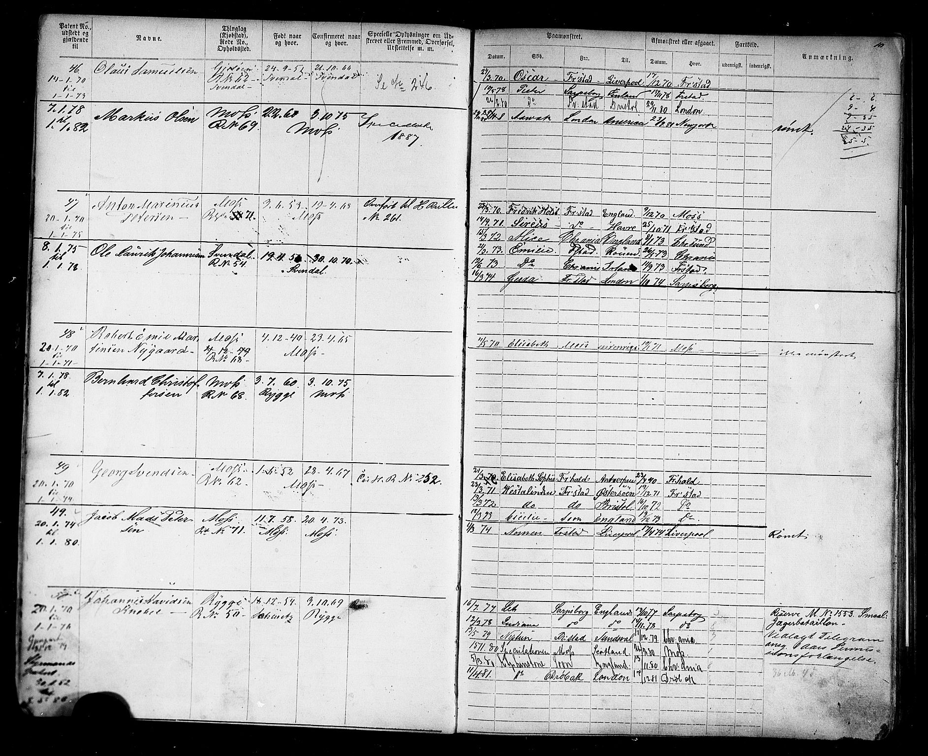 Moss mønstringskontor, AV/SAO-A-10569d/F/Fc/Fca/L0004: Annotasjonsrulle, 1868-1891, s. 14