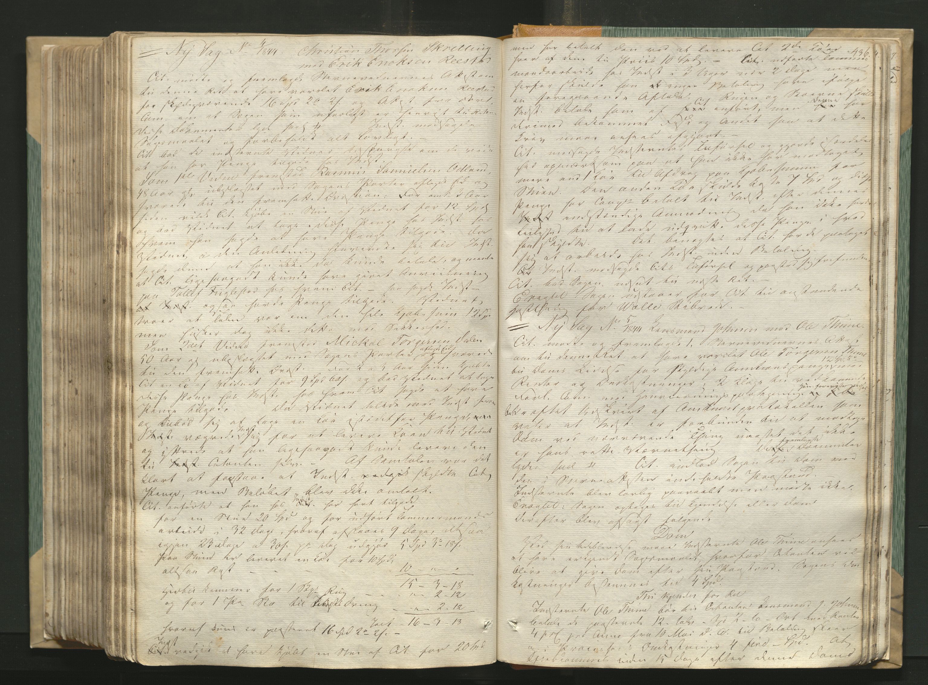 Jæren og Dalane sorenskriveri, AV/SAST-A-100306/3/30/30BAB/L0002: Tingbok for Jæren, 1835-1844, s. 435b-436a