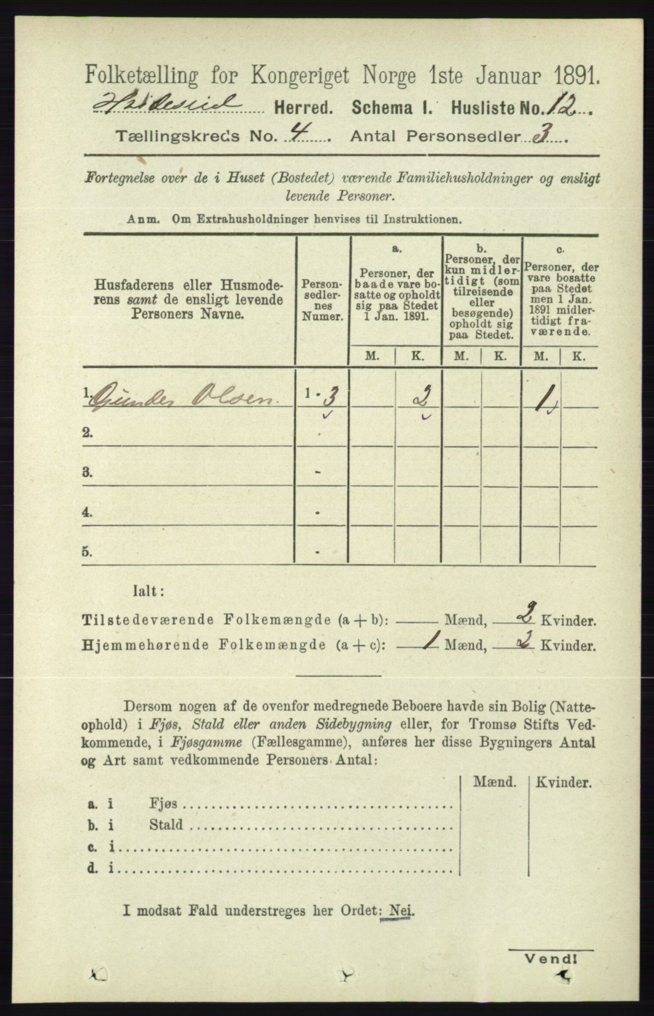 RA, Folketelling 1891 for 0829 Kviteseid herred, 1891, s. 716