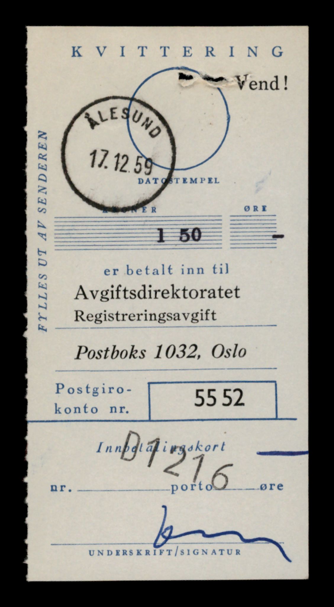Møre og Romsdal vegkontor - Ålesund trafikkstasjon, SAT/A-4099/F/Fe/L0012: Registreringskort for kjøretøy T 1290 - T 1450, 1927-1998, s. 2238