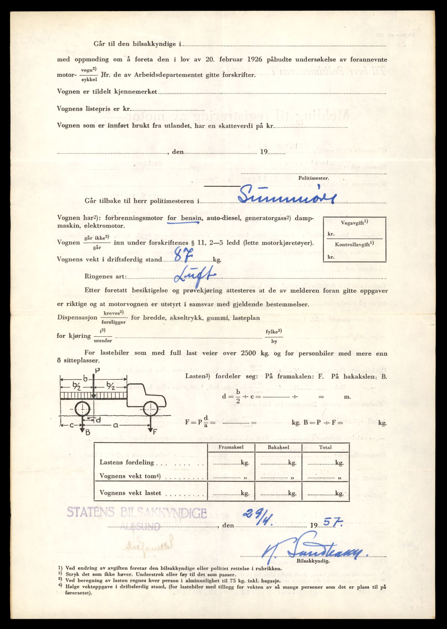 Møre og Romsdal vegkontor - Ålesund trafikkstasjon, AV/SAT-A-4099/F/Fe/L0040: Registreringskort for kjøretøy T 13531 - T 13709, 1927-1998, s. 1333