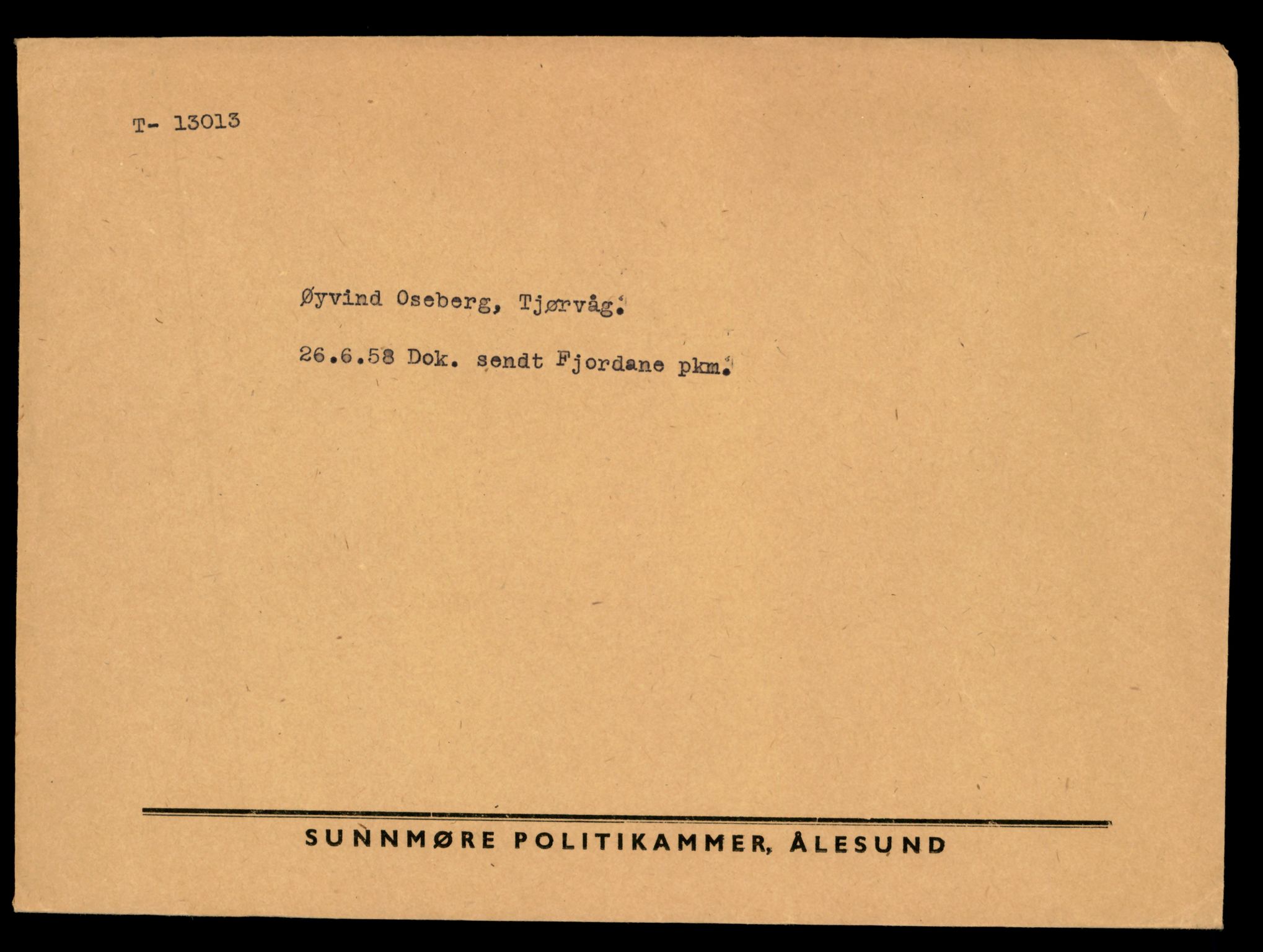 Møre og Romsdal vegkontor - Ålesund trafikkstasjon, AV/SAT-A-4099/F/Fe/L0036: Registreringskort for kjøretøy T 12831 - T 13030, 1927-1998, s. 2813