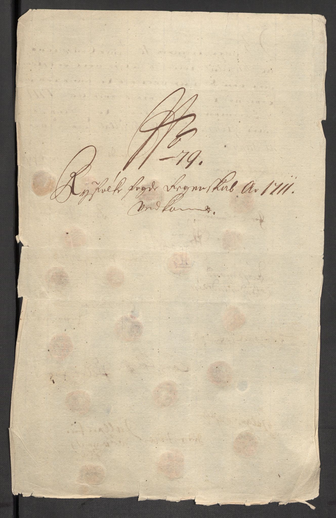 Rentekammeret inntil 1814, Reviderte regnskaper, Fogderegnskap, RA/EA-4092/R47/L2864: Fogderegnskap Ryfylke, 1711, s. 138