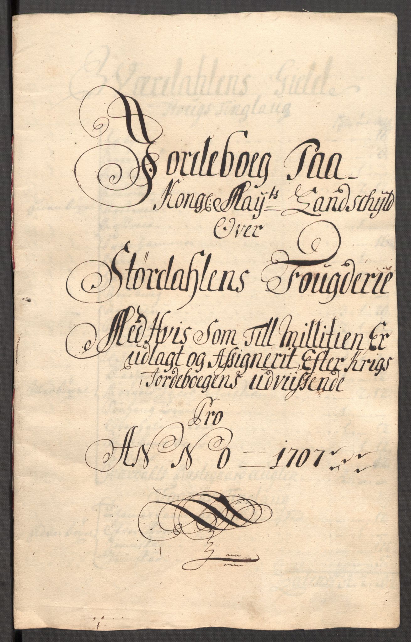 Rentekammeret inntil 1814, Reviderte regnskaper, Fogderegnskap, RA/EA-4092/R62/L4197: Fogderegnskap Stjørdal og Verdal, 1707, s. 135