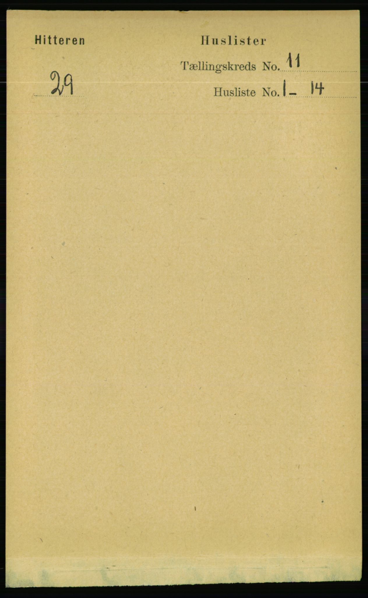 RA, Folketelling 1891 for 1617 Hitra herred, 1891, s. 2421