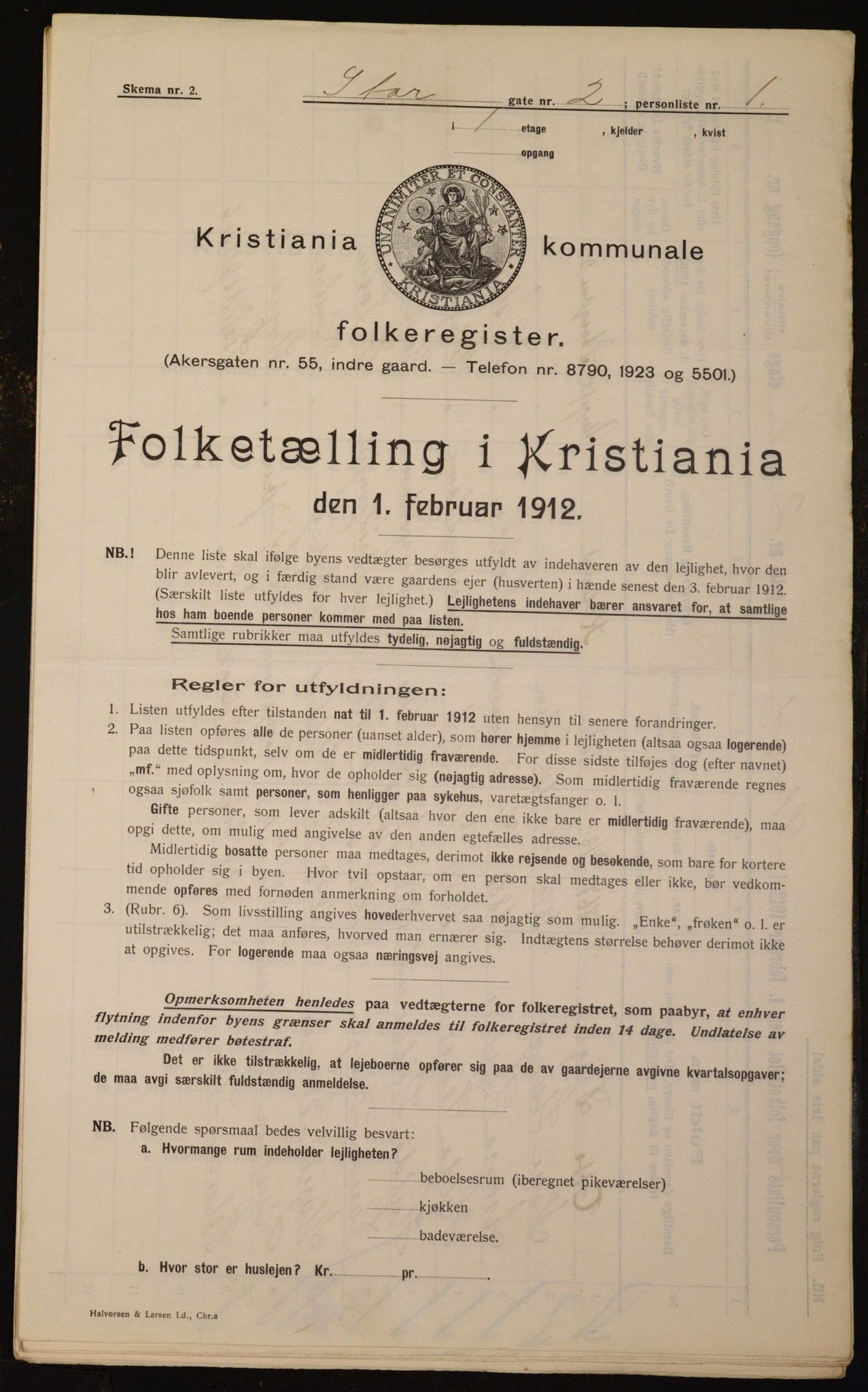 OBA, Kommunal folketelling 1.2.1912 for Kristiania, 1912, s. 102970