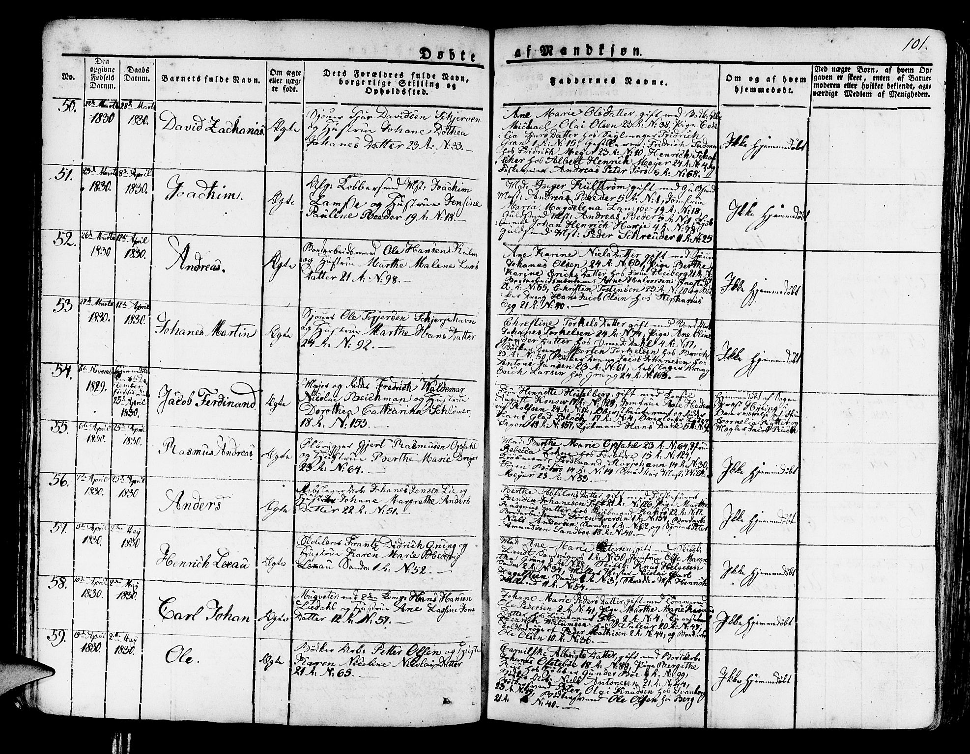 Korskirken sokneprestembete, AV/SAB-A-76101/H/Haa/L0014: Ministerialbok nr. A 14, 1823-1835, s. 101