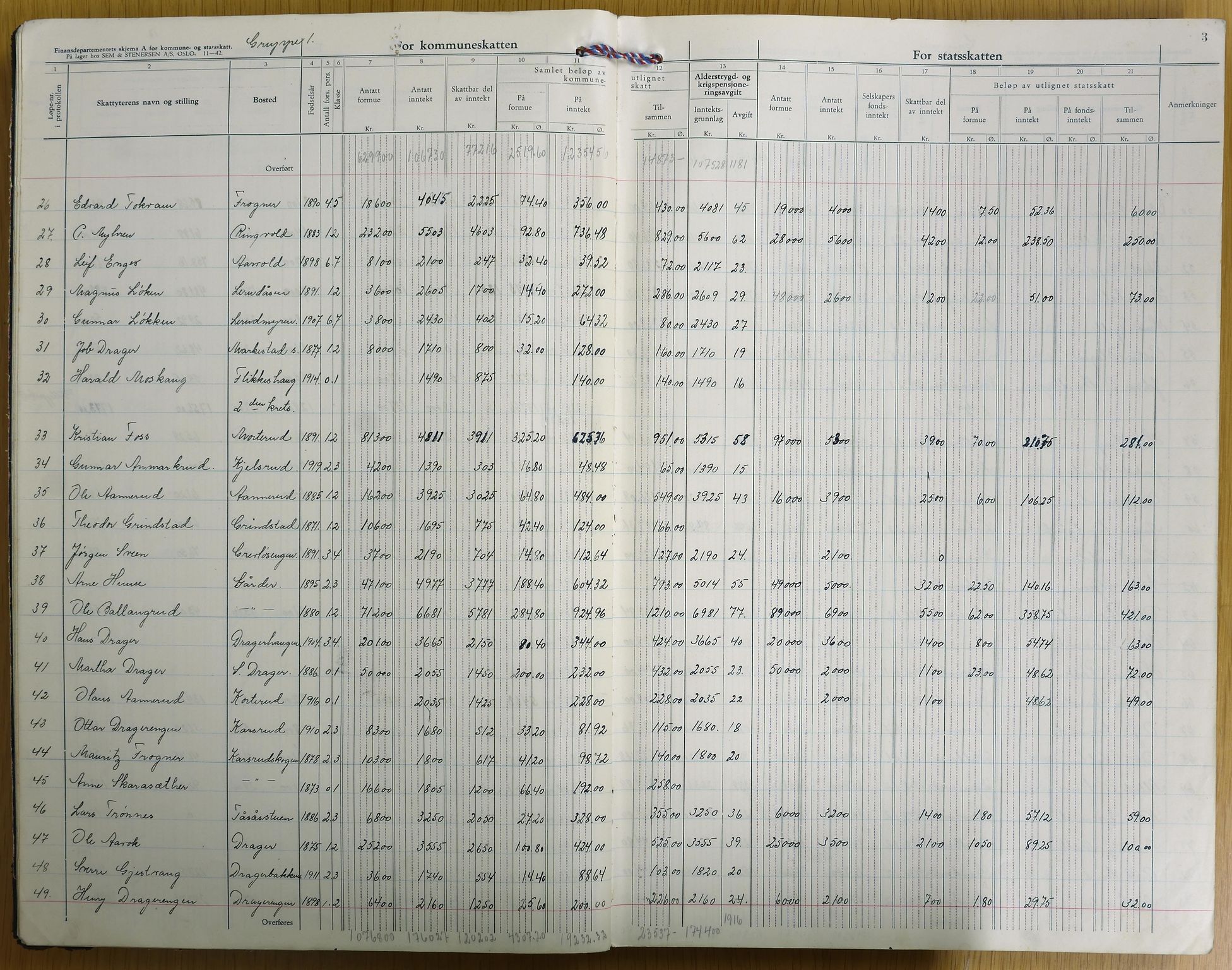 Vestre Toten kommunearkiv*, KVT/-/-, 1943-1944