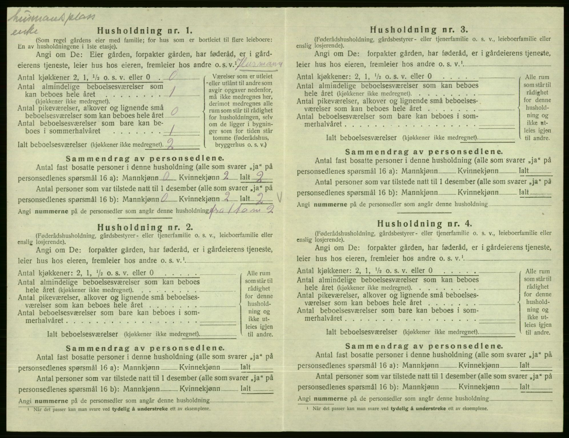 SAB, Folketelling 1920 for 1236 Vossestrand herred, 1920, s. 653