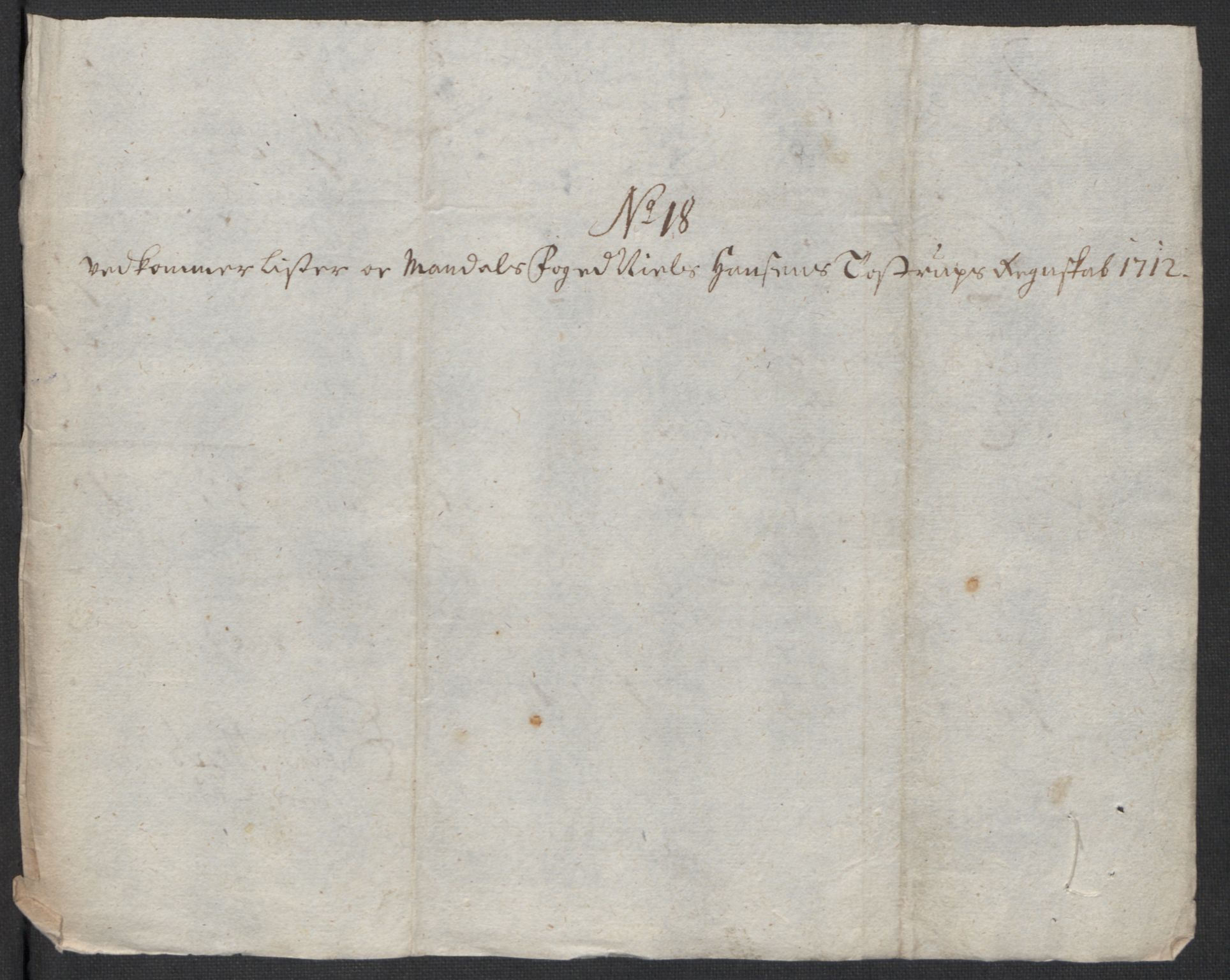 Rentekammeret inntil 1814, Reviderte regnskaper, Fogderegnskap, RA/EA-4092/R43/L2555: Fogderegnskap Lista og Mandal, 1712, s. 209