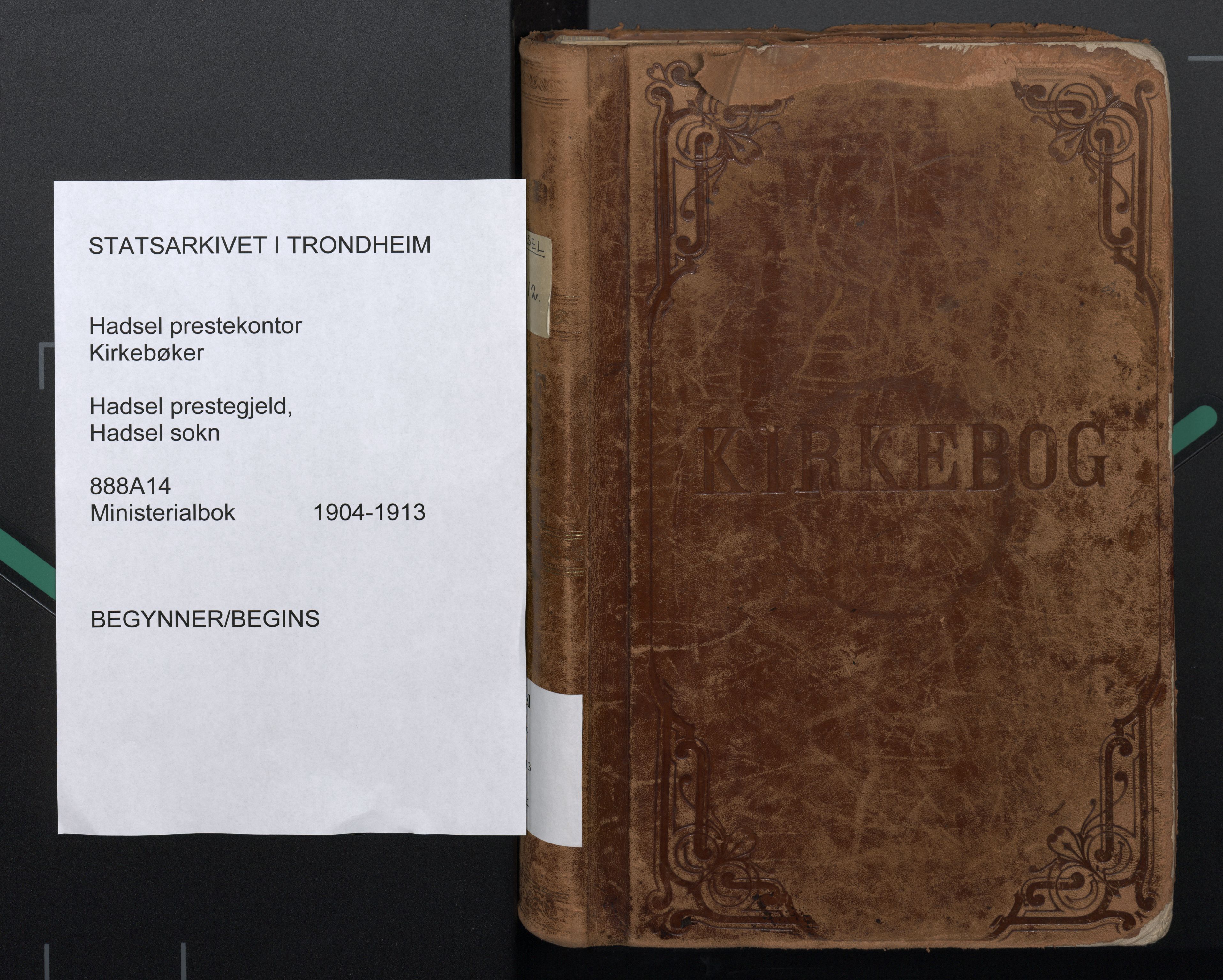 Ministerialprotokoller, klokkerbøker og fødselsregistre - Nordland, AV/SAT-A-1459/888/L1248: Ministerialbok nr. 888A14, 1904-1913