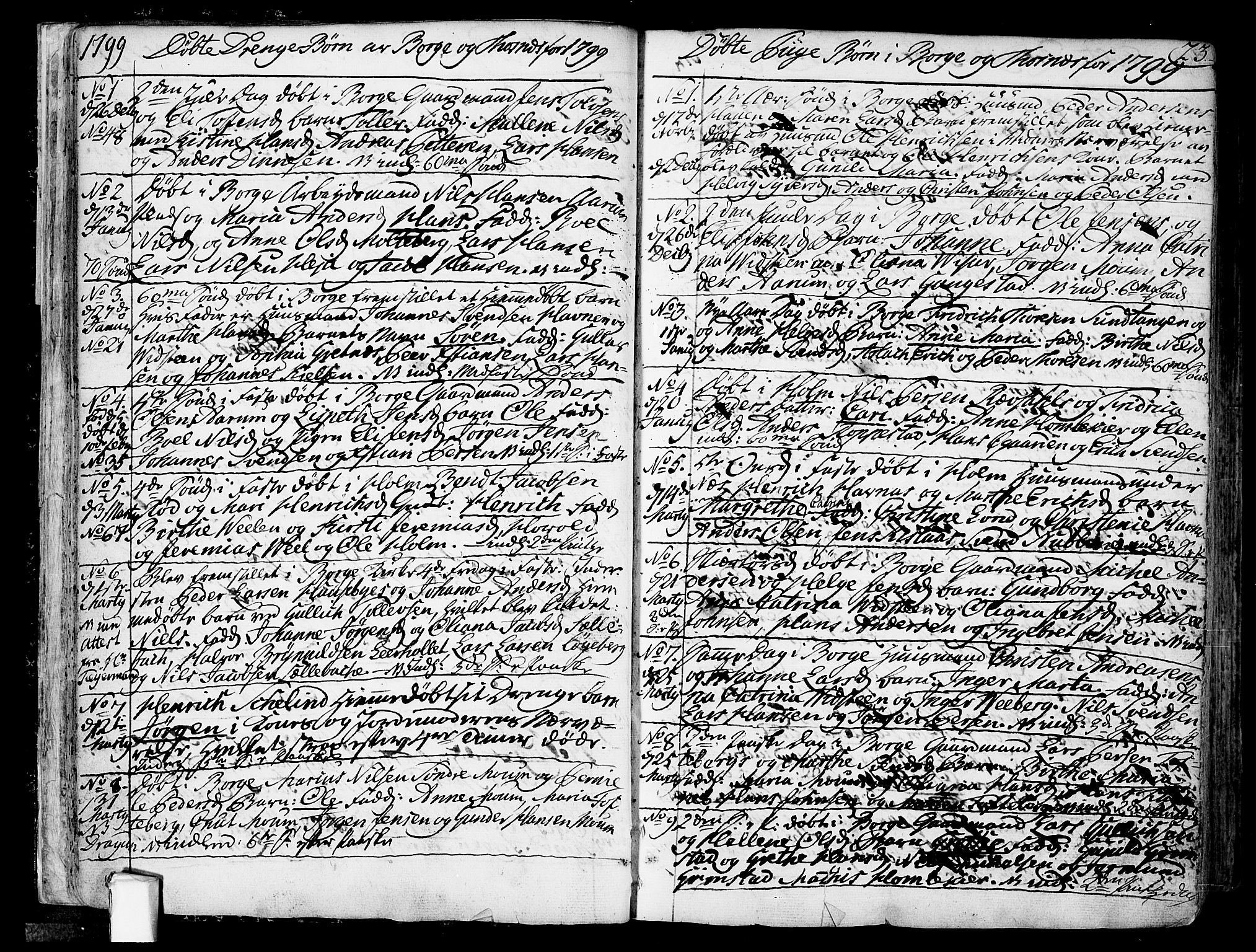 Borge prestekontor Kirkebøker, SAO/A-10903/F/Fa/L0002: Ministerialbok nr. I 2, 1791-1817, s. 23