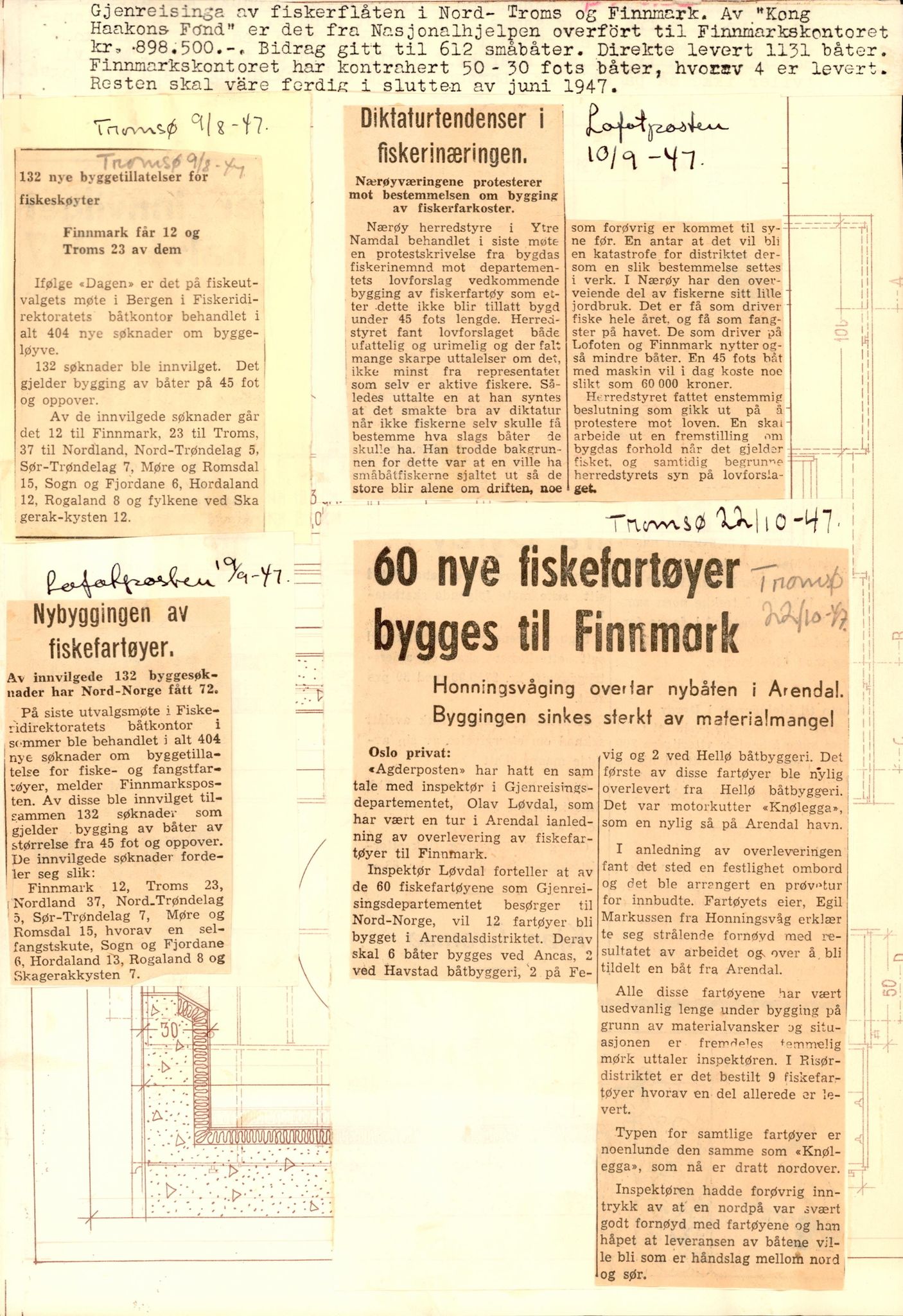 Finnmarkskontorets presse- og opplysningsarkiv , FMFB/A-1198/E/L0005/0009/0002: 3. Gjenreinisng / Fiske