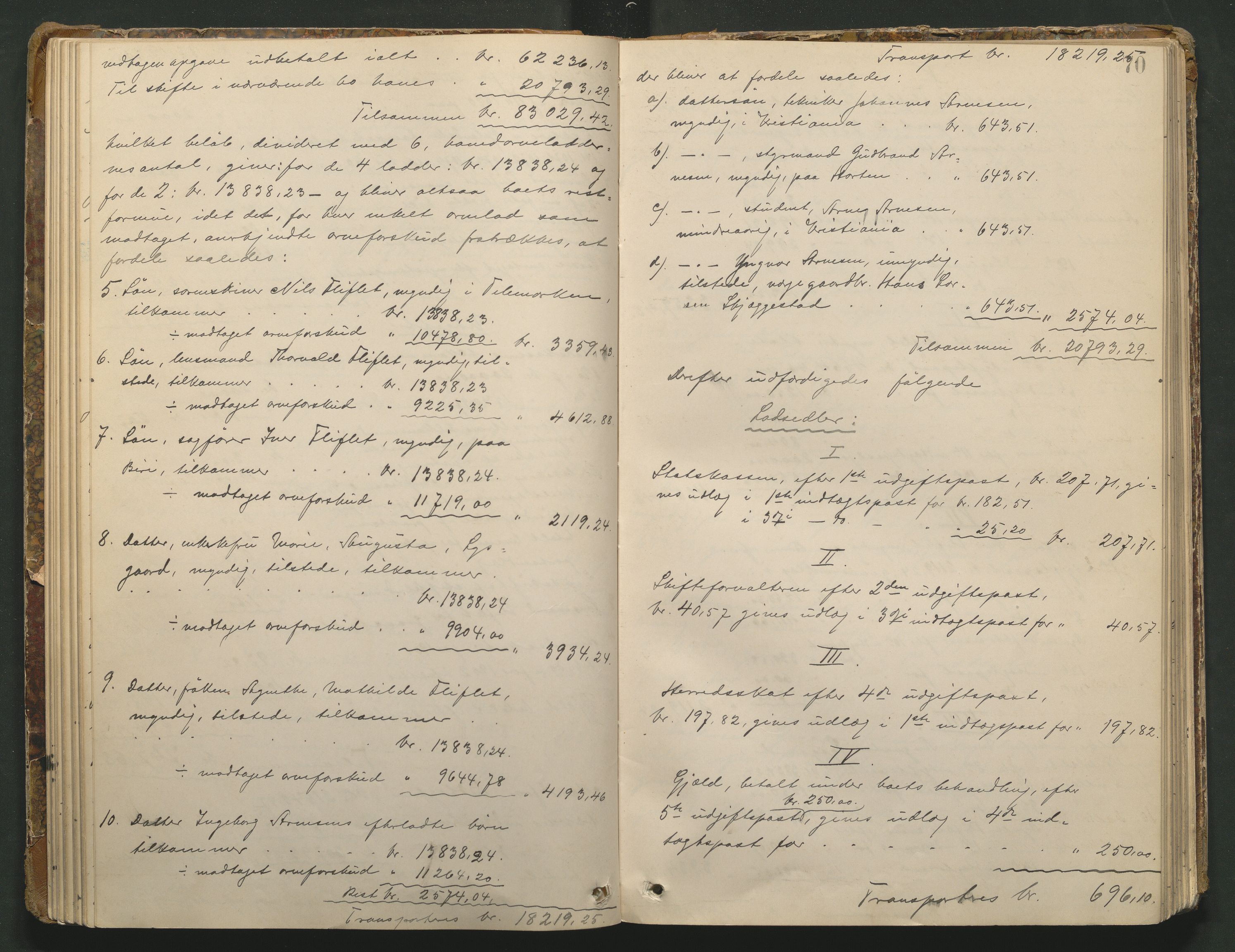 Sør-Gudbrandsdal tingrett, AV/SAH-TING-004/J/Ja/Jad/L0001: Skifteforhandlingsprotokoll - Fåberg og Gausdal, 1899-1911, s. 69b-70a
