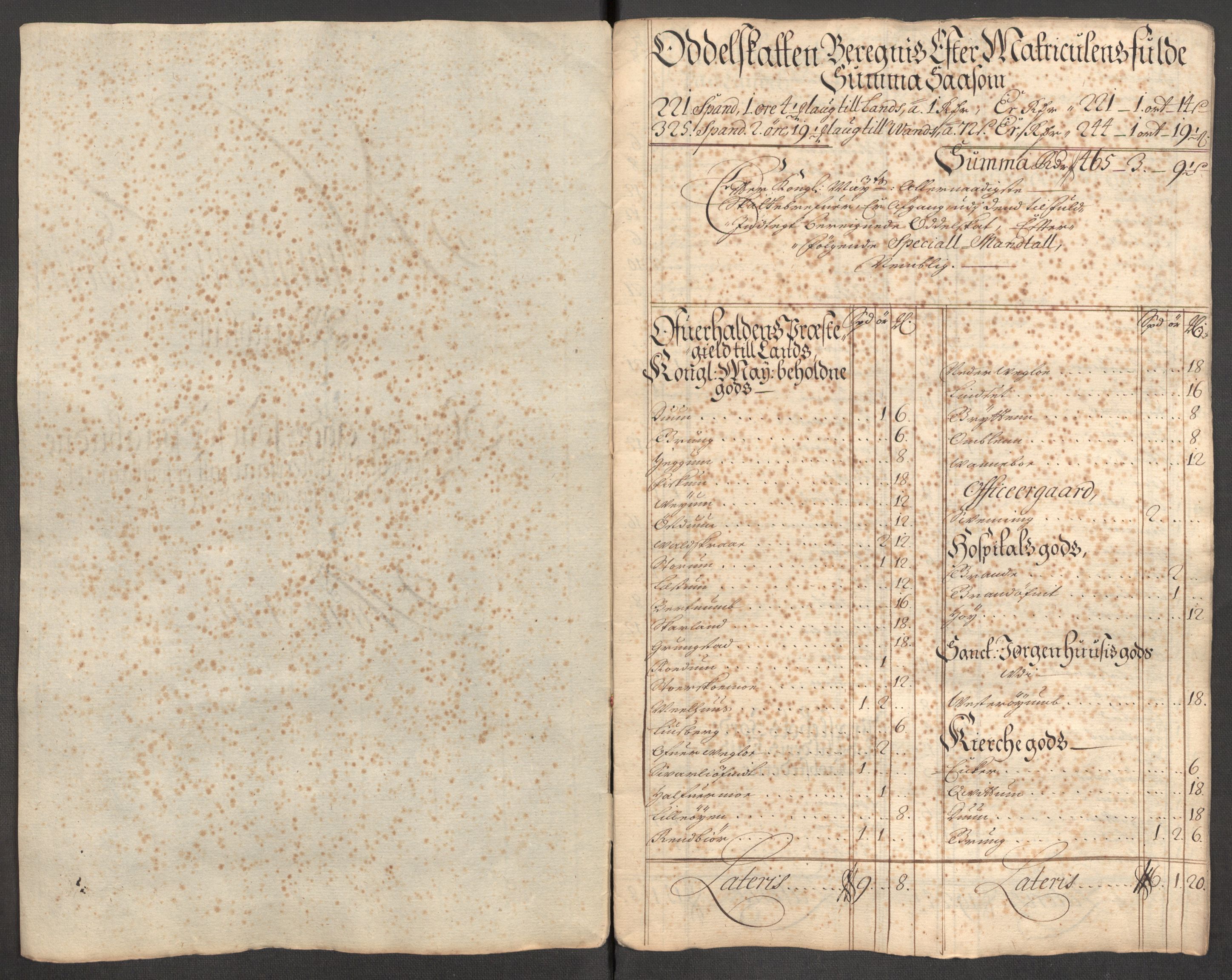 Rentekammeret inntil 1814, Reviderte regnskaper, Fogderegnskap, AV/RA-EA-4092/R64/L4431: Fogderegnskap Namdal, 1709-1710, s. 441
