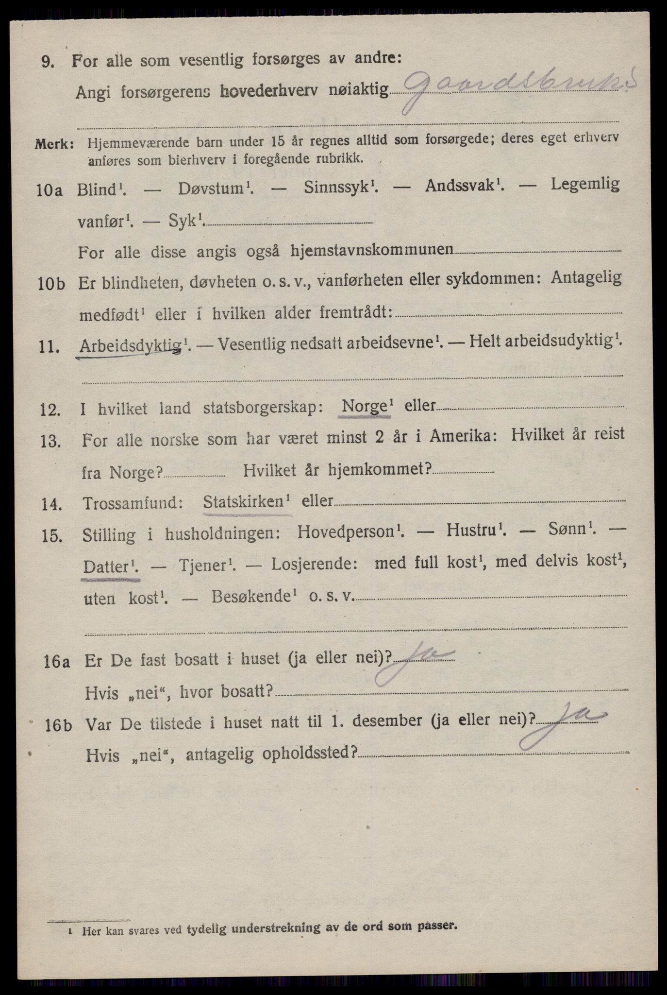 SAST, Folketelling 1920 for 1126 Hetland herred, 1920, s. 3632