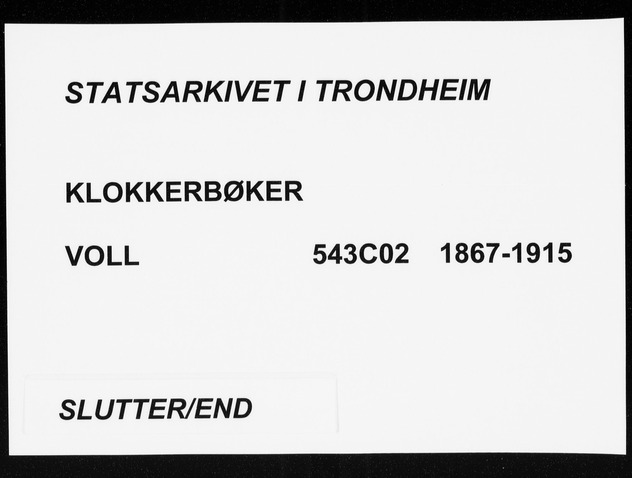 Ministerialprotokoller, klokkerbøker og fødselsregistre - Møre og Romsdal, AV/SAT-A-1454/543/L0564: Klokkerbok nr. 543C02, 1867-1915