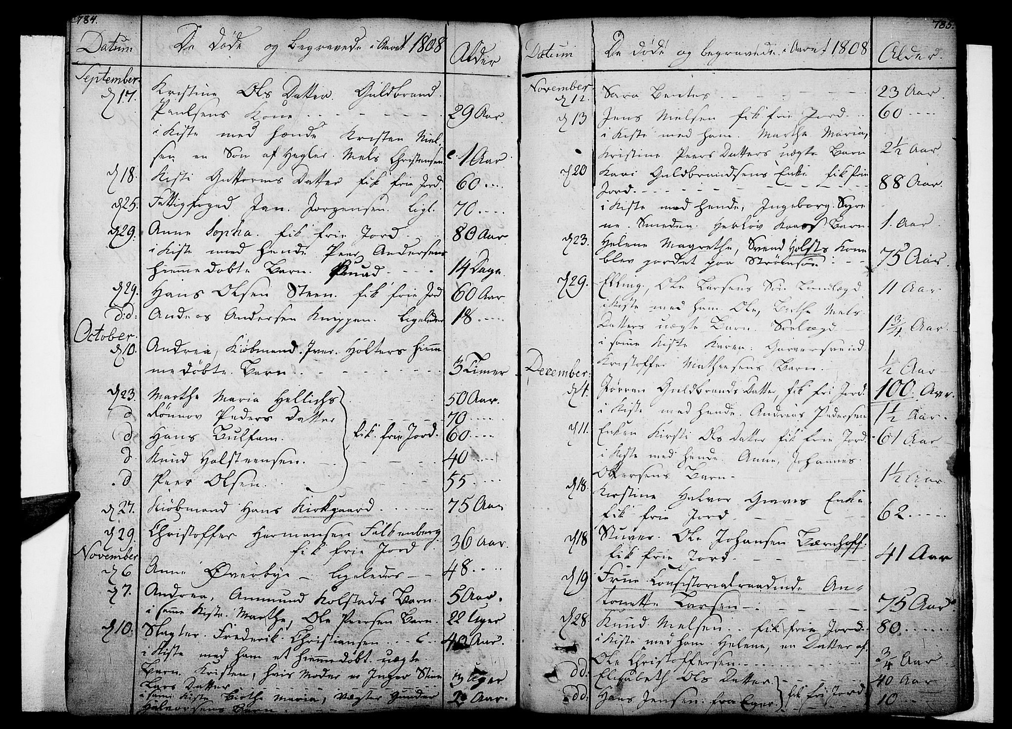 Bragernes kirkebøker, AV/SAKO-A-6/F/Fa/L0006a: Ministerialbok nr. I 6, 1782-1814, s. 784-785