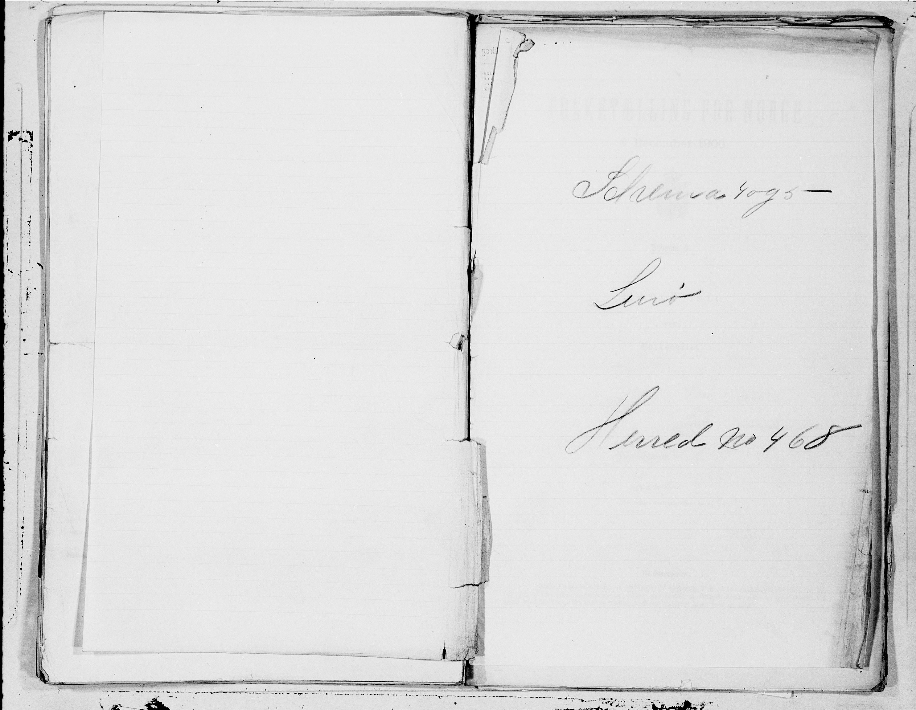 SAT, Folketelling 1900 for 1834 Lurøy herred, 1900, s. 1