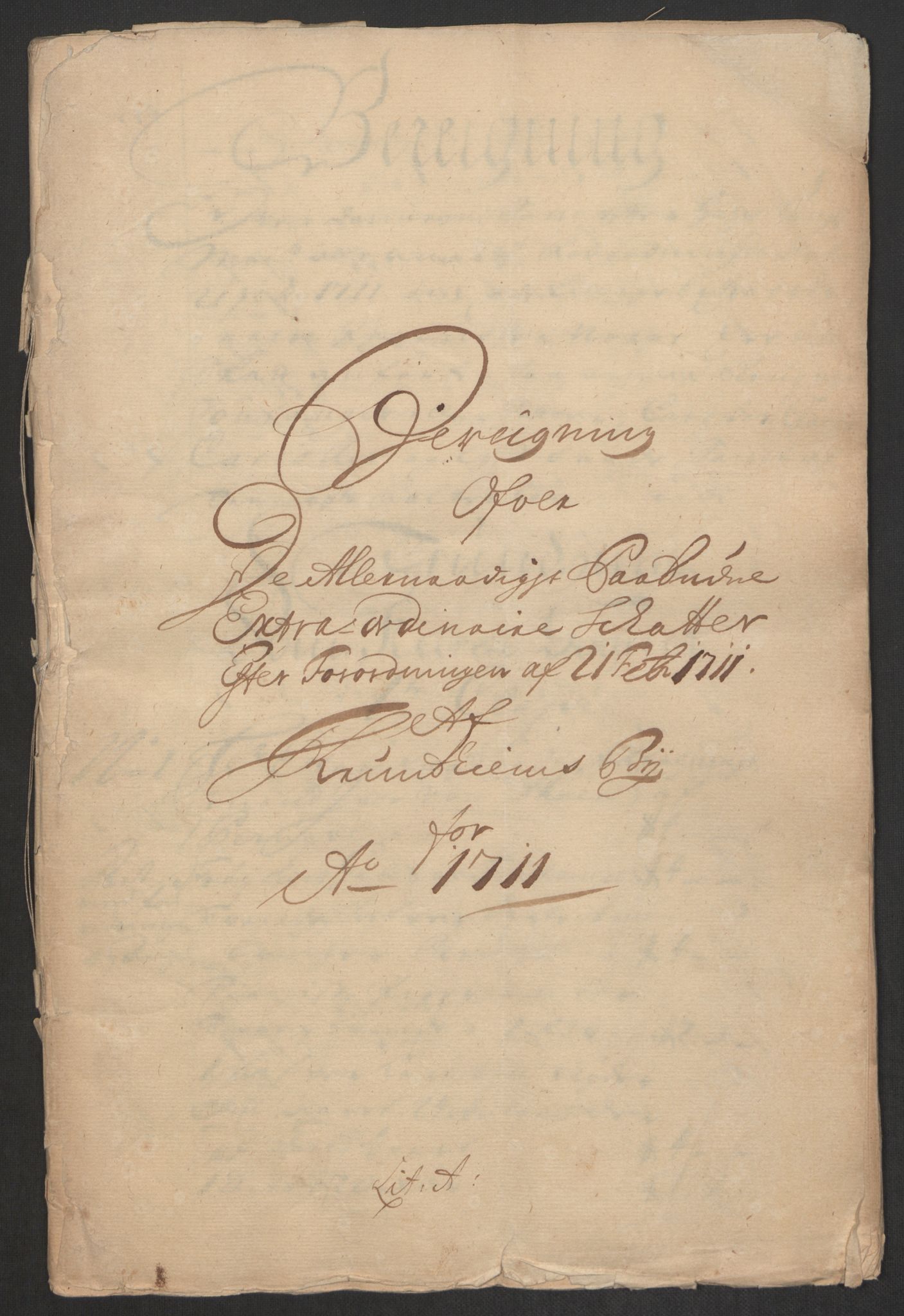 Rentekammeret inntil 1814, Reviderte regnskaper, Byregnskaper, AV/RA-EA-4066/R/Rs/L0507: [S3] Kontribusjonsregnskap, 1699-1711, s. 464