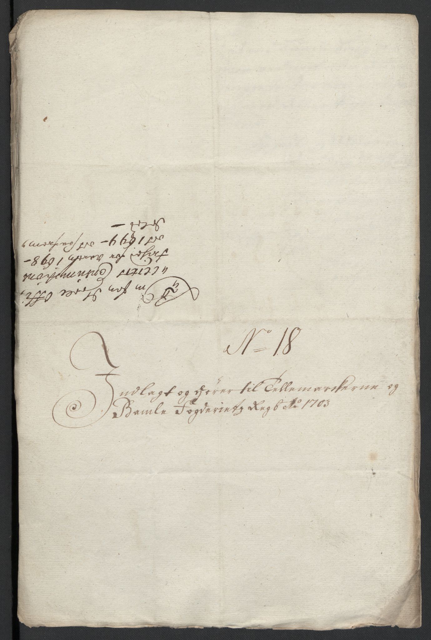 Rentekammeret inntil 1814, Reviderte regnskaper, Fogderegnskap, RA/EA-4092/R36/L2110: Fogderegnskap Øvre og Nedre Telemark og Bamble, 1703, s. 58